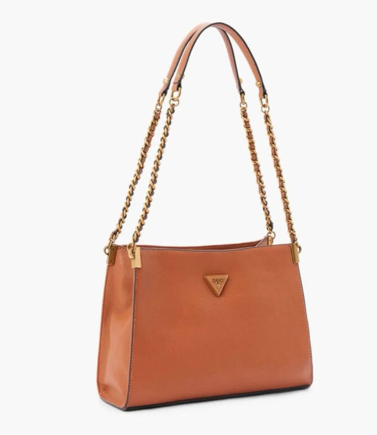 Guess Tan Shoulder Bag with Chain Straps