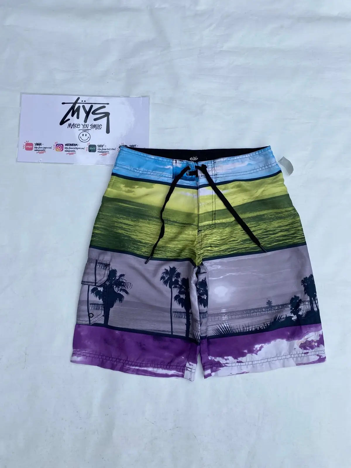 Nike 6.0 Palm Tree Sunset Boardshorts Size 28