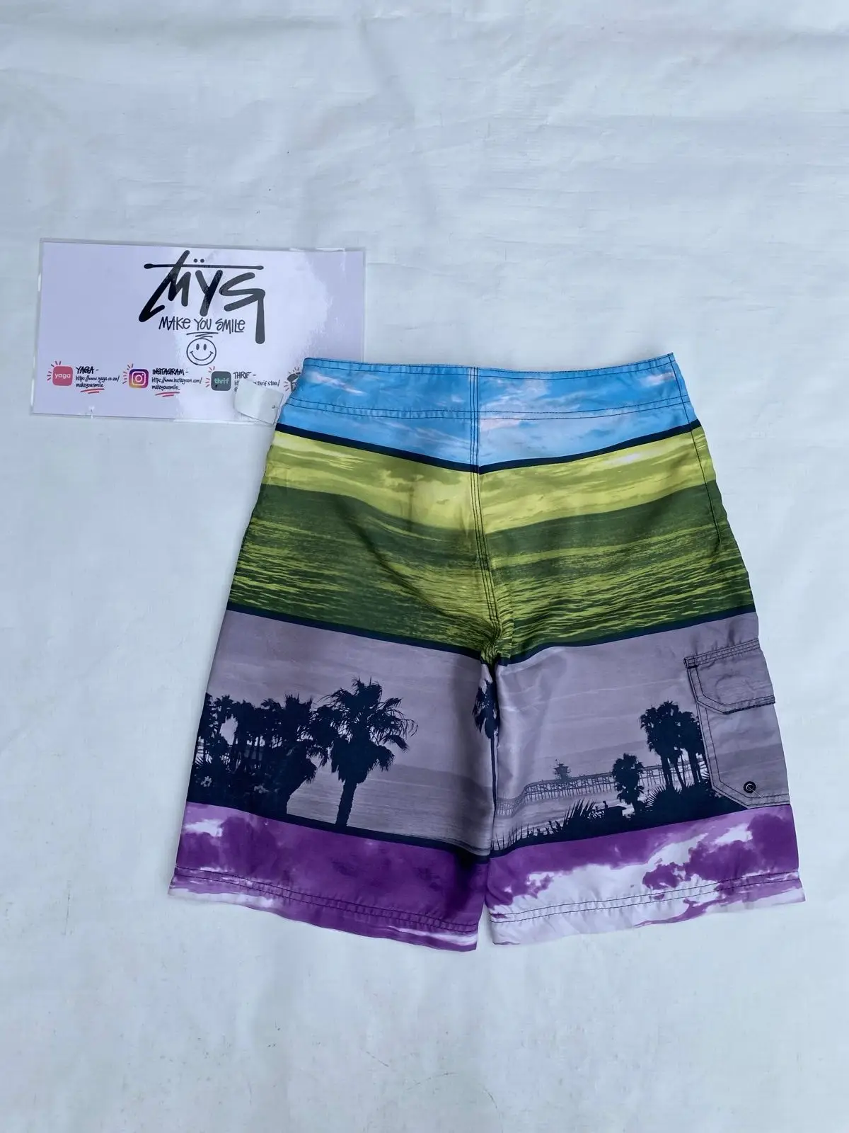 Nike 6.0 Palm Tree Sunset Boardshorts Size 28