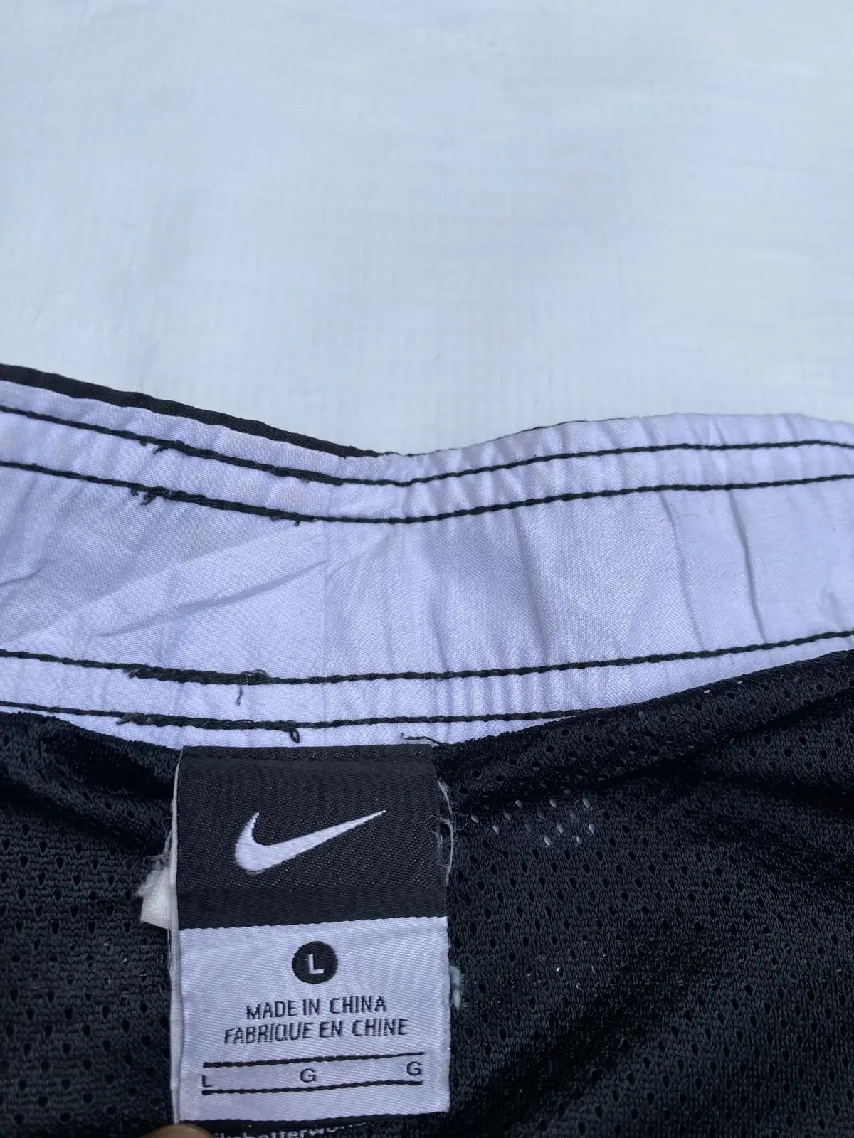 Nike Black and White Boardshorts