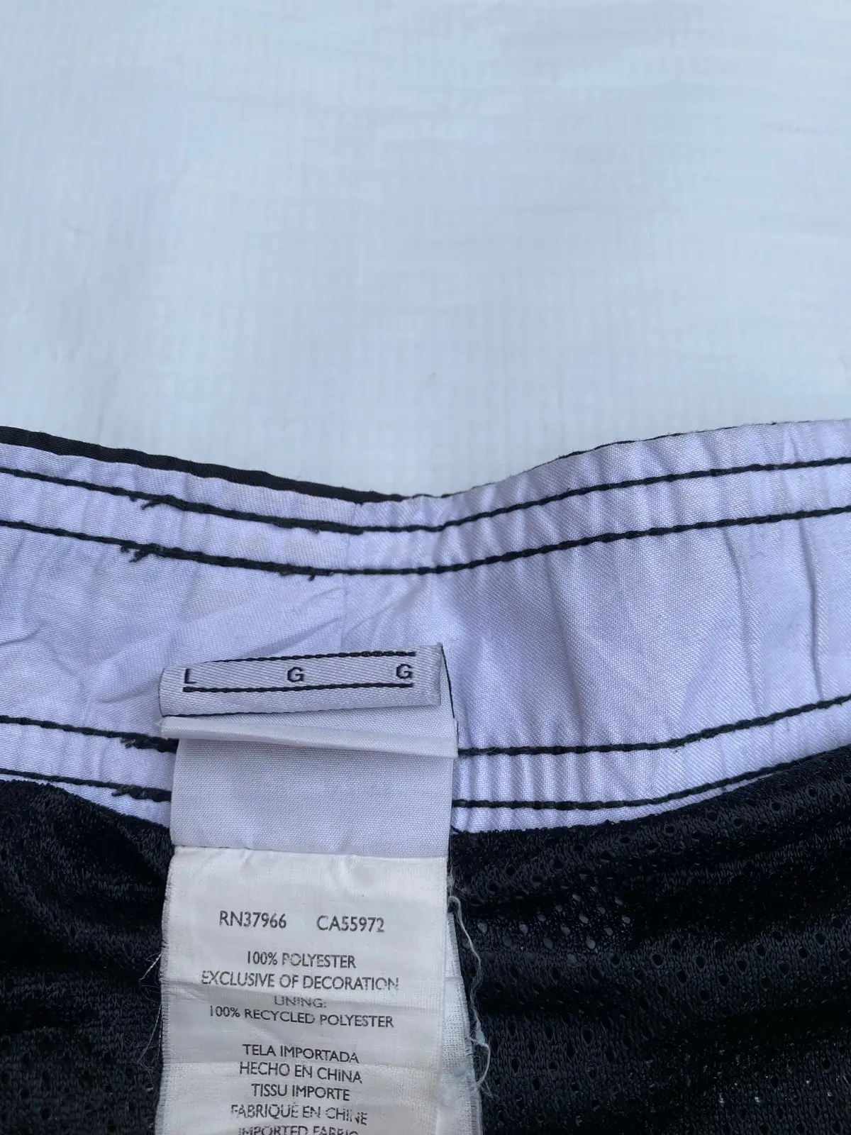 Nike Black and White Boardshorts