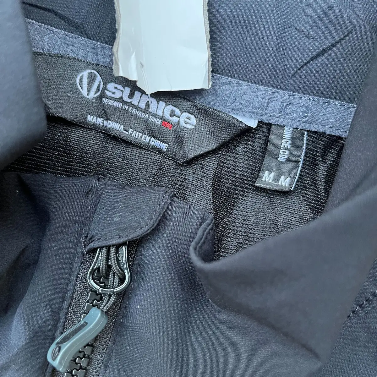 Sunice Black Softshell Fleece Golf Jacket