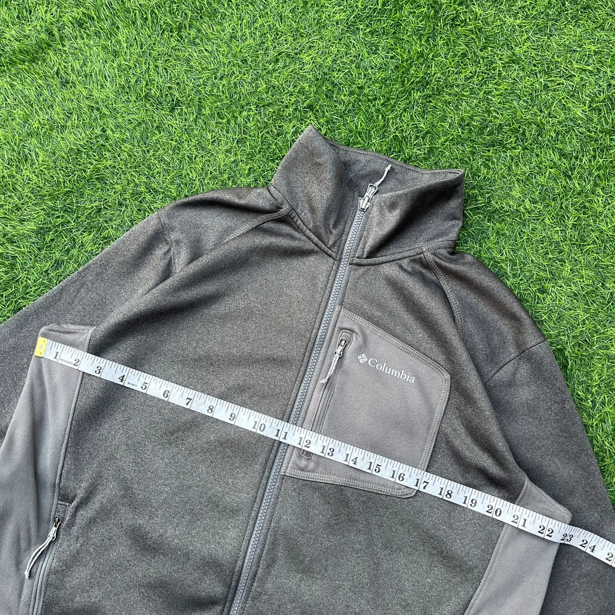 Columbia Full-Zip Fleece Jacket Charcoal Grey M