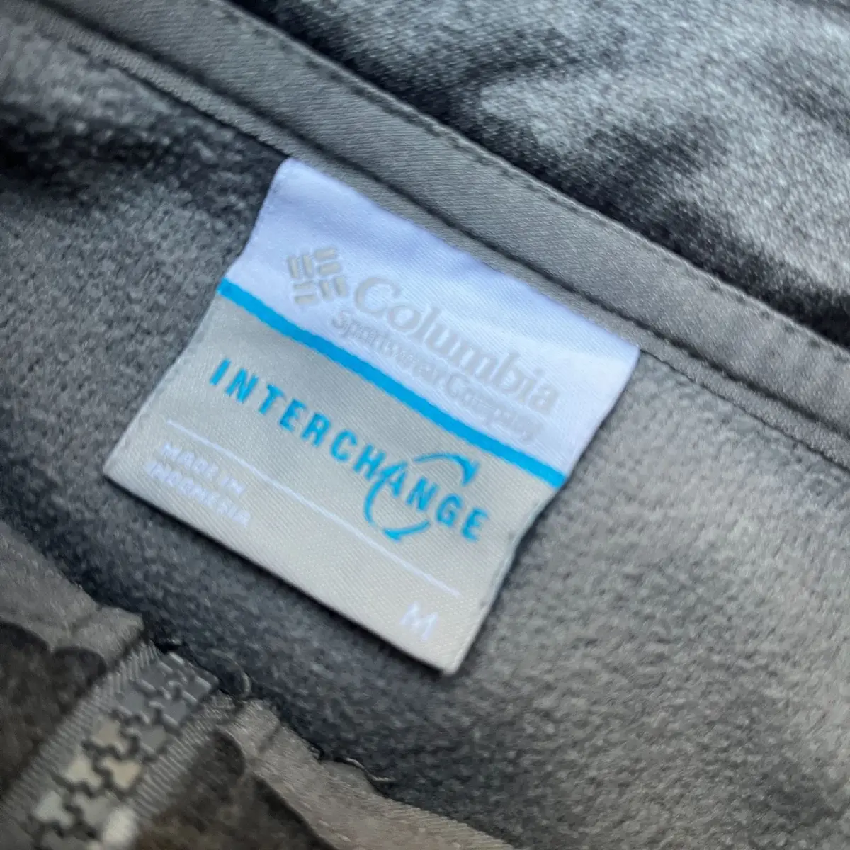 Columbia Full-Zip Fleece Jacket Charcoal Grey M
