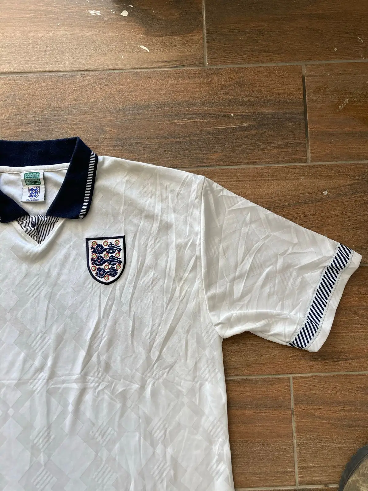 England 1990 Home Retro Football Shirt Score Draw