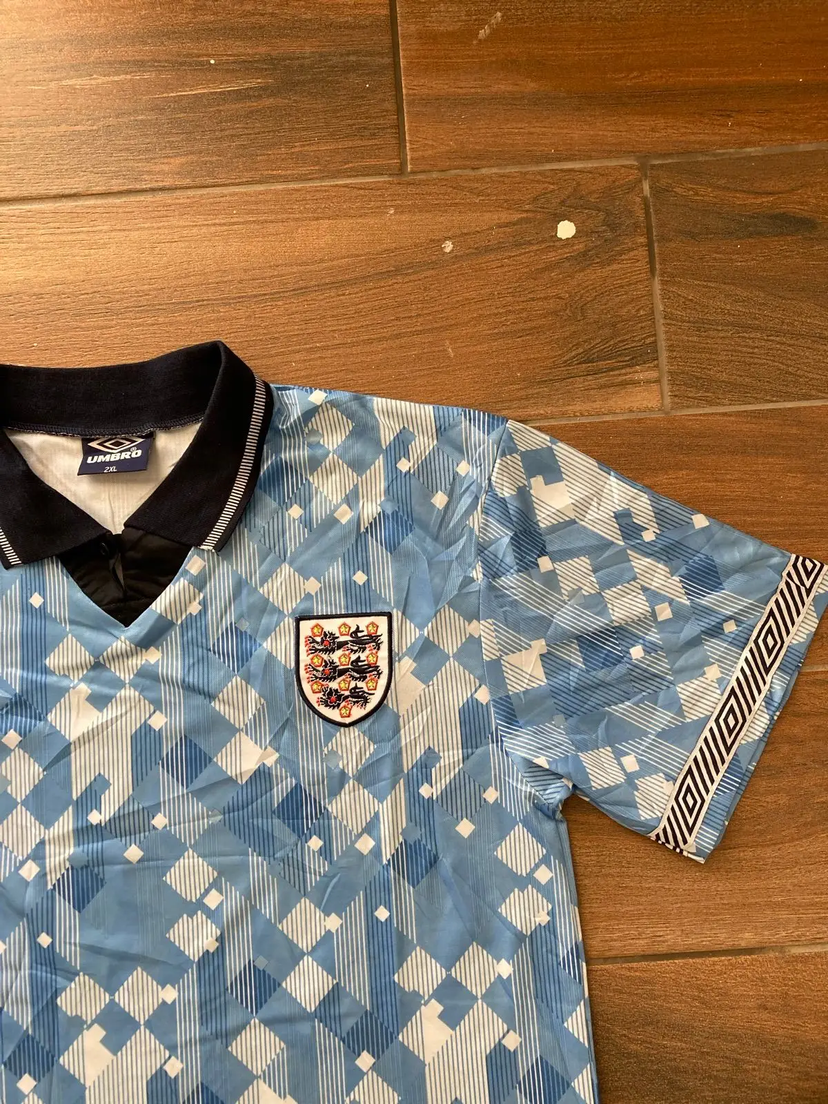 Umbro England 1990-92 Third Shirt Blue XL