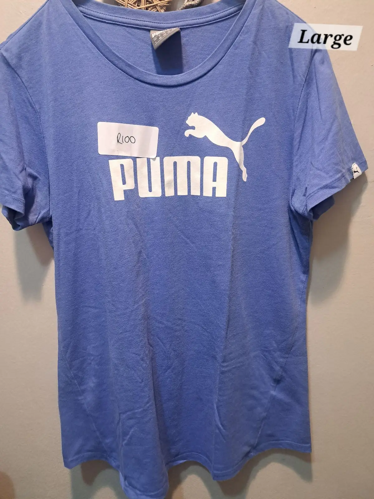 Puma Blue T-Shirt with White Logo
