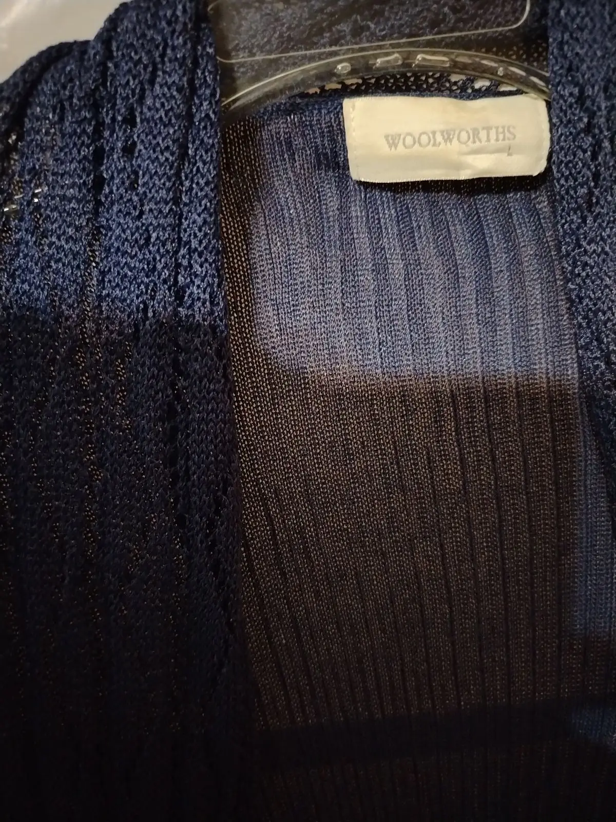 Woolworths Navy Blue Open-Front Cardigan Large