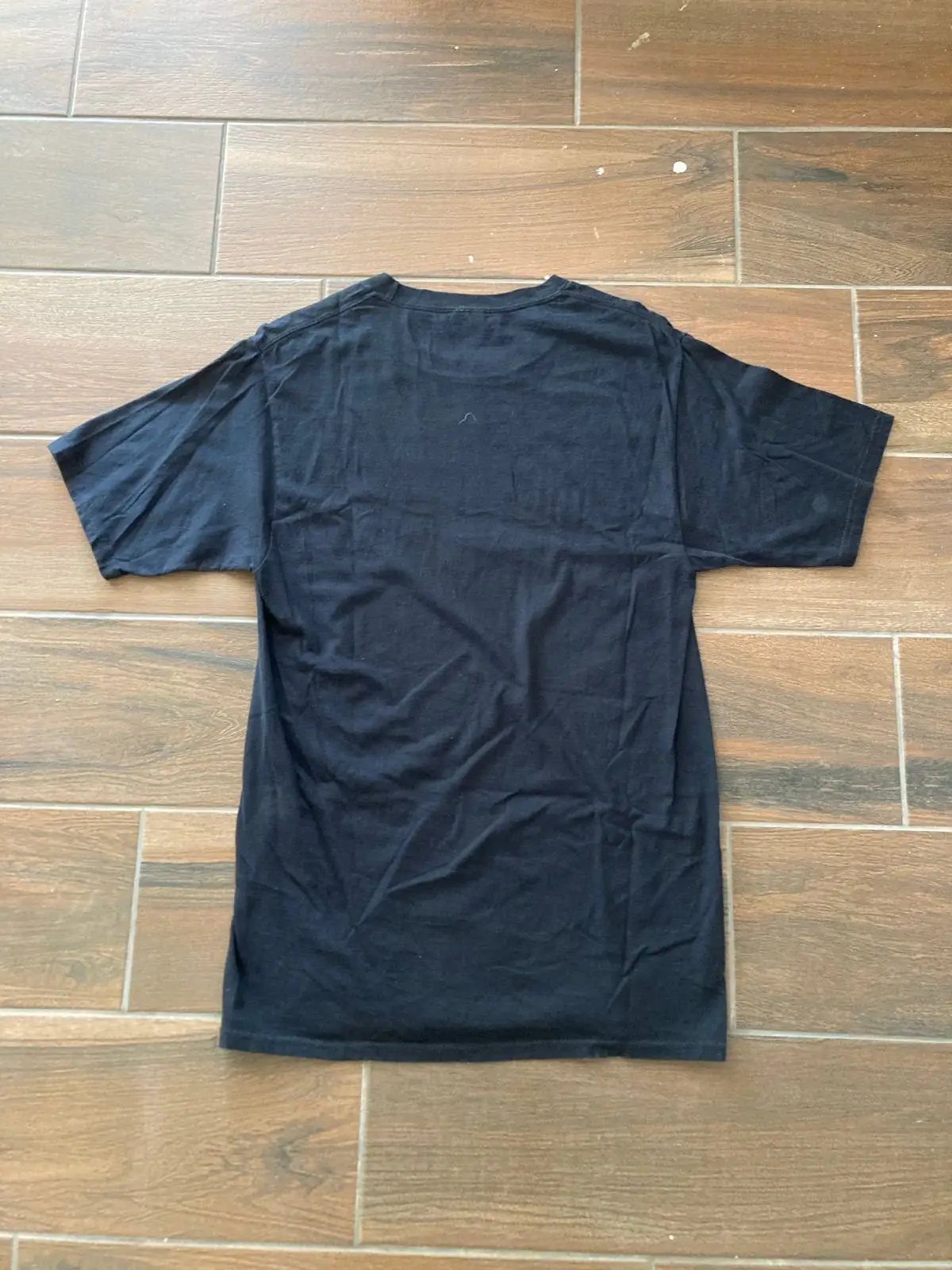 Black Graphic T-Shirt with Violin Print