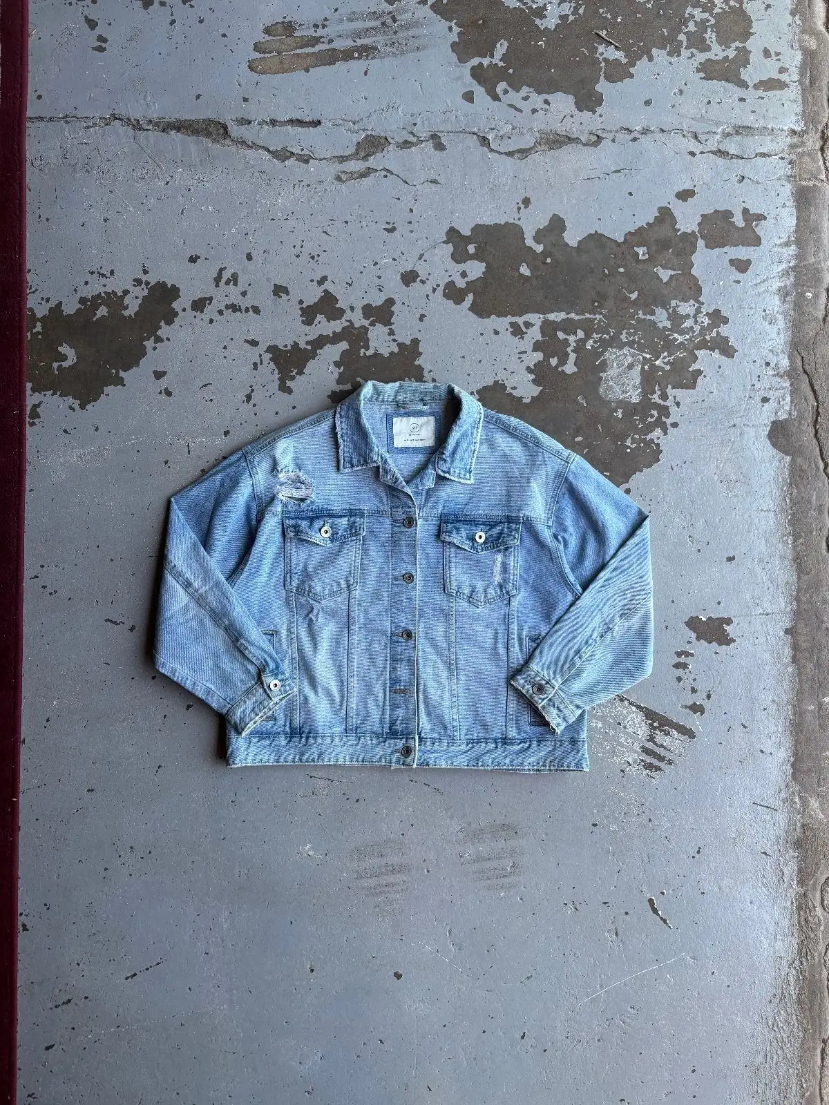 Cotton On Light-Wash Blue Denim Trucker Jacket