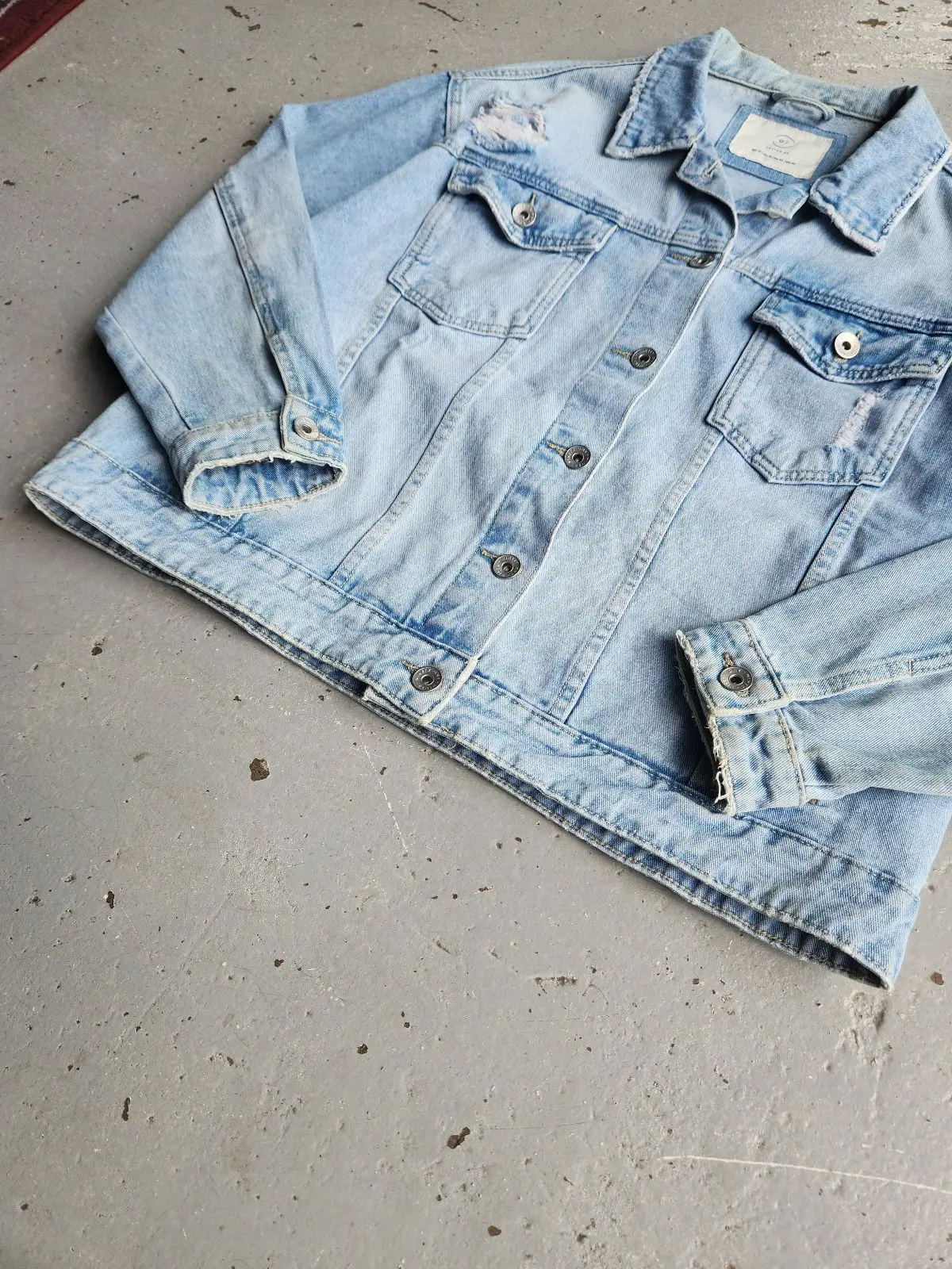 Cotton On Light-Wash Blue Denim Trucker Jacket