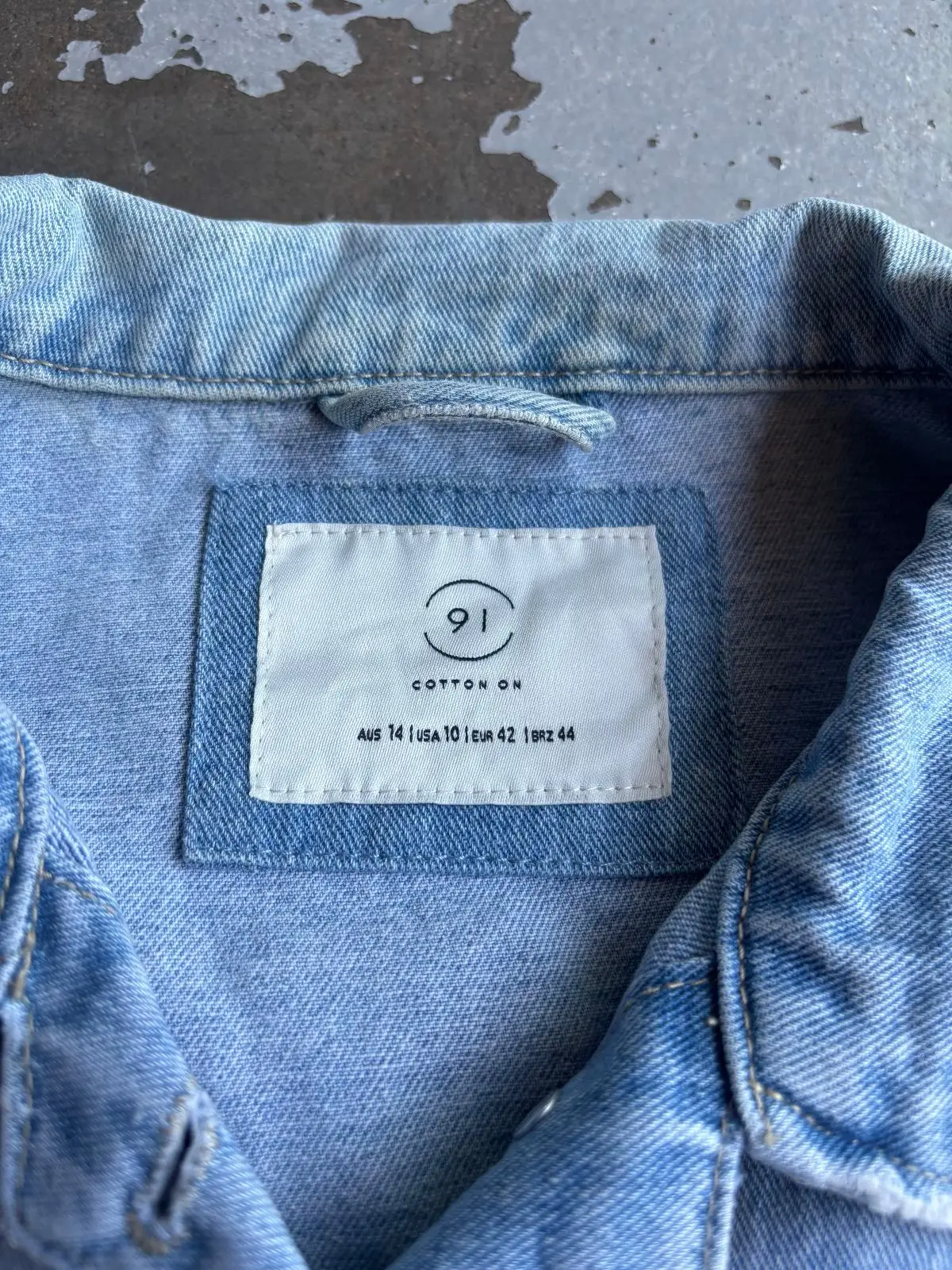 Cotton On Light-Wash Blue Denim Trucker Jacket