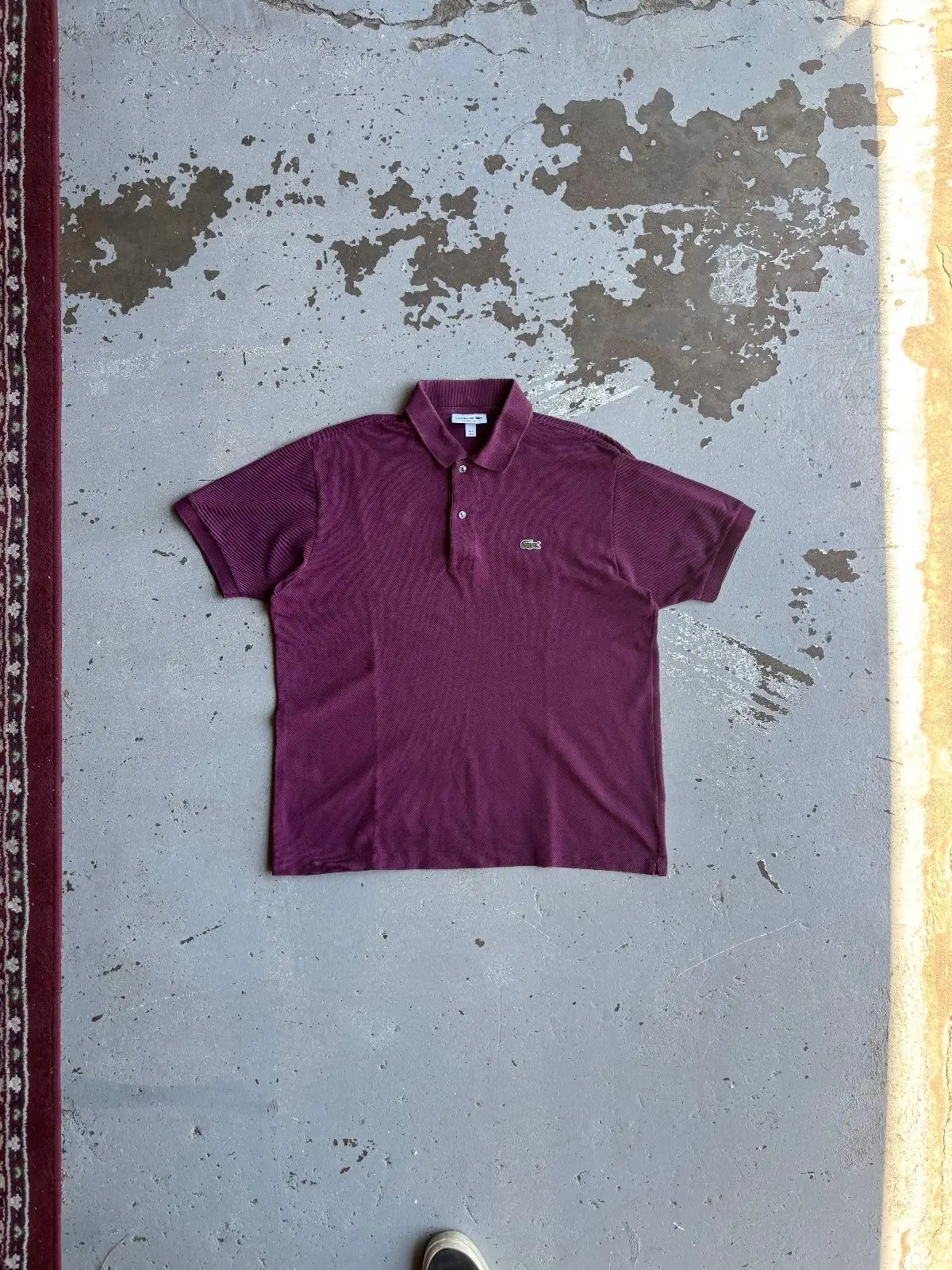Lacoste Aubergine Classic Fit Polo Shirt