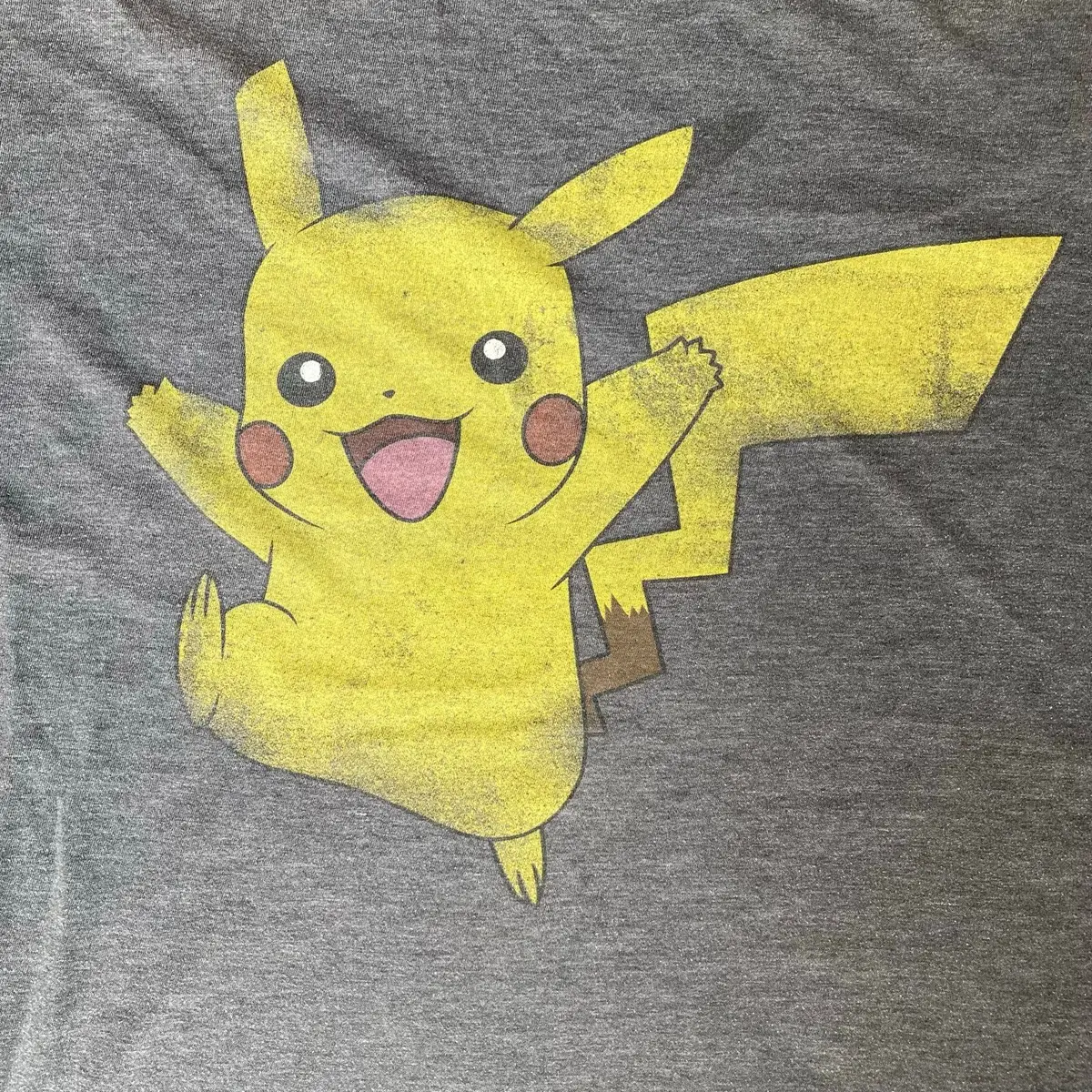 Pokémon Pikachu Graphic T-Shirt Charcoal Grey XL