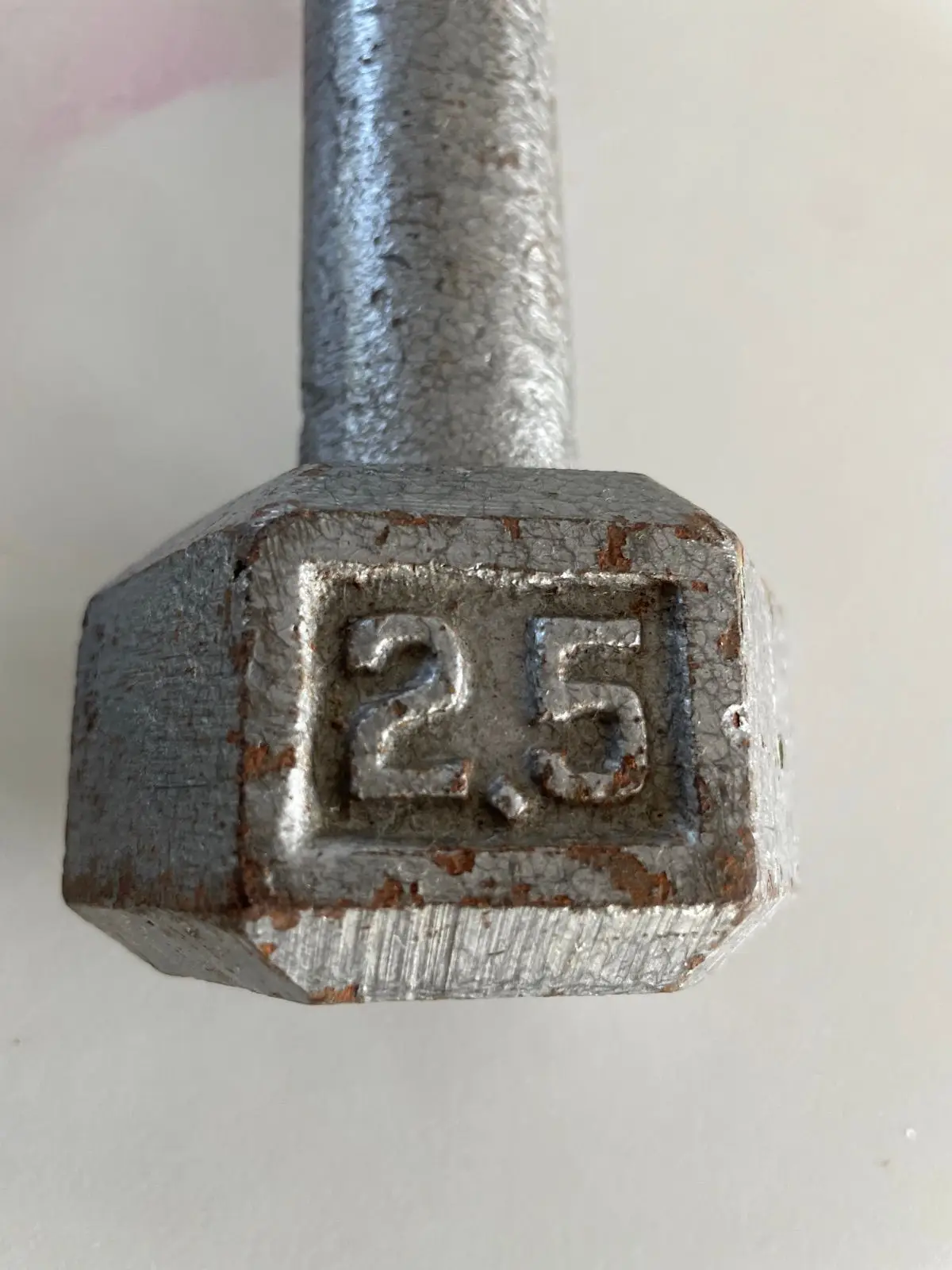 Pair of 2.5 Hex Dumbbells