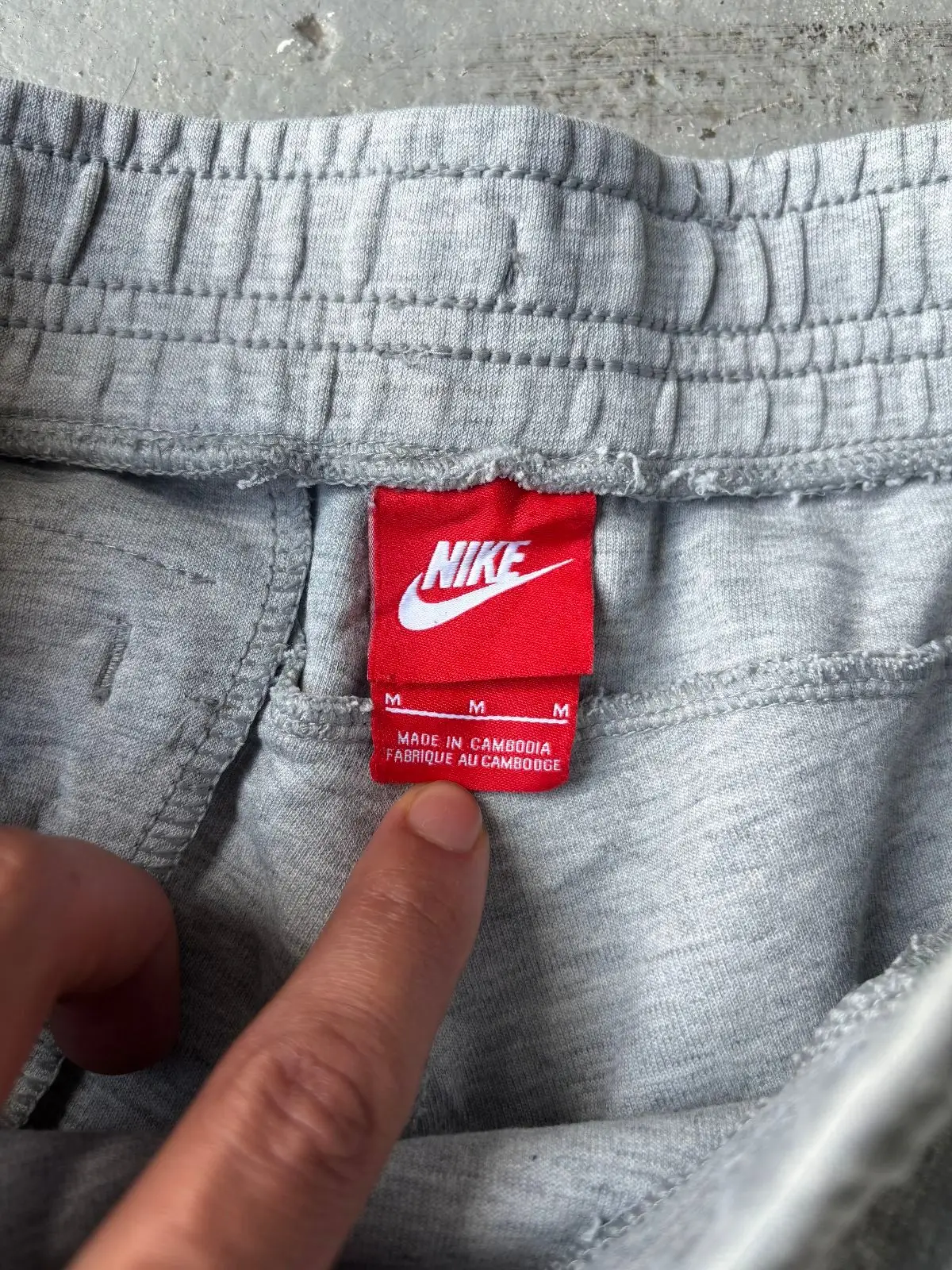 Light Grey Nike Tech Fleece Joggers M