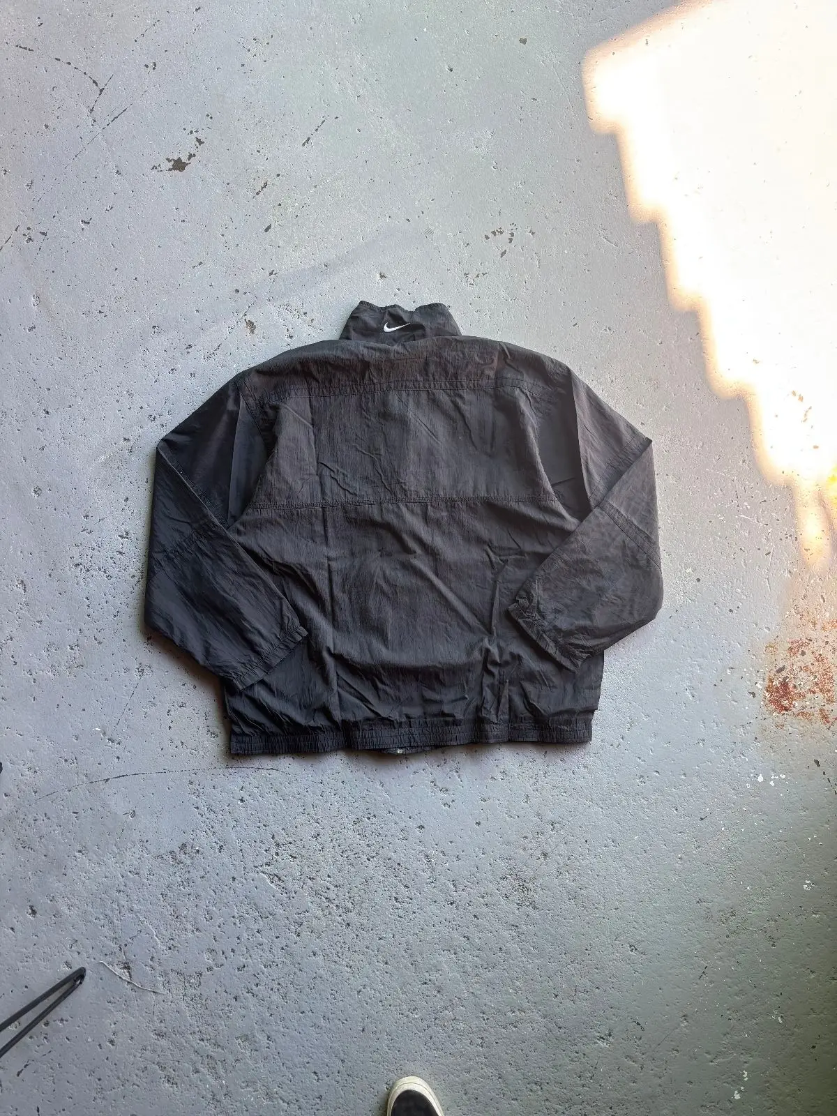 Vintage Black Nike Nylon Windbreaker Jacket