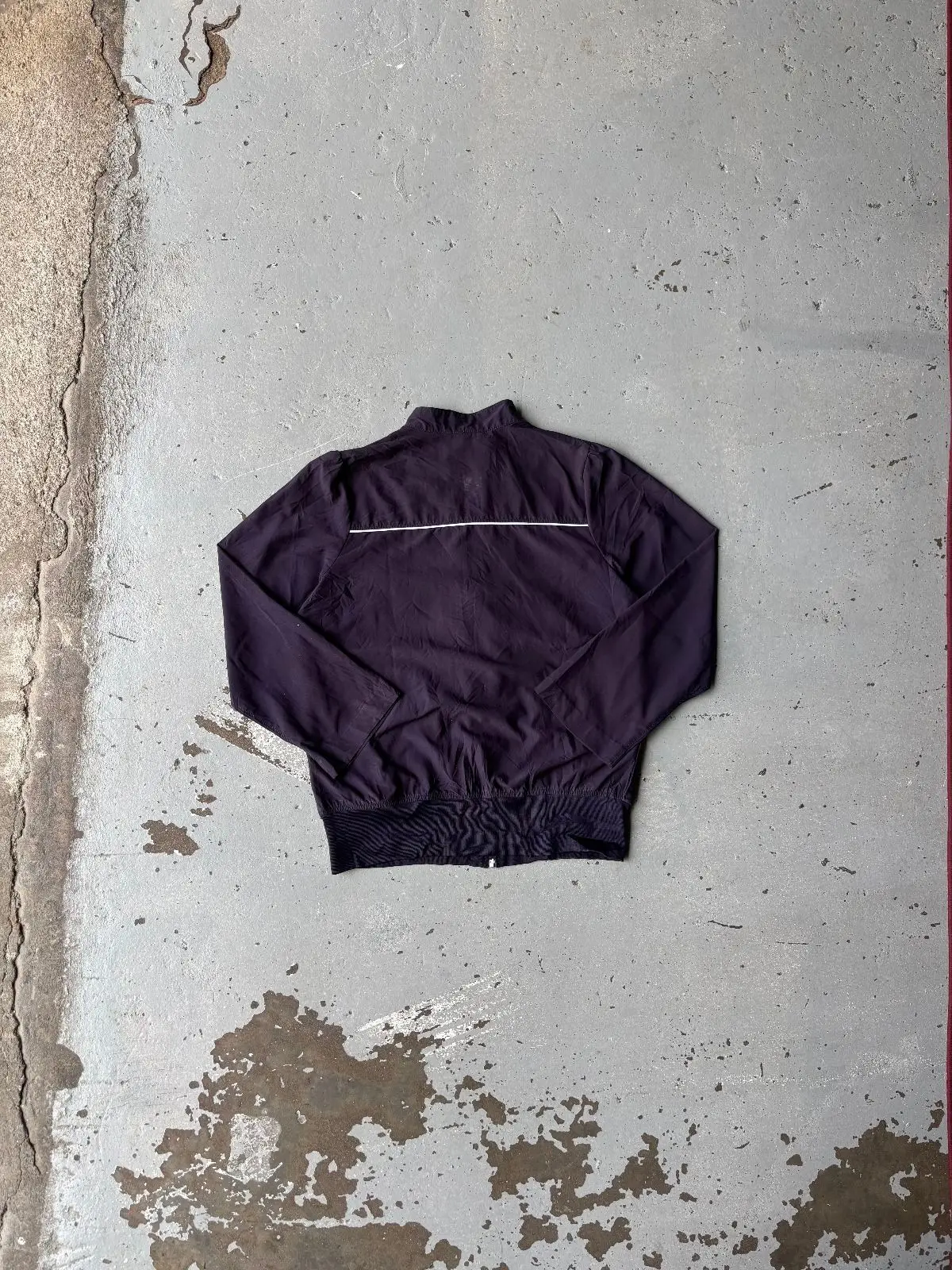 Vintage Black Nike Nylon Track Jacket