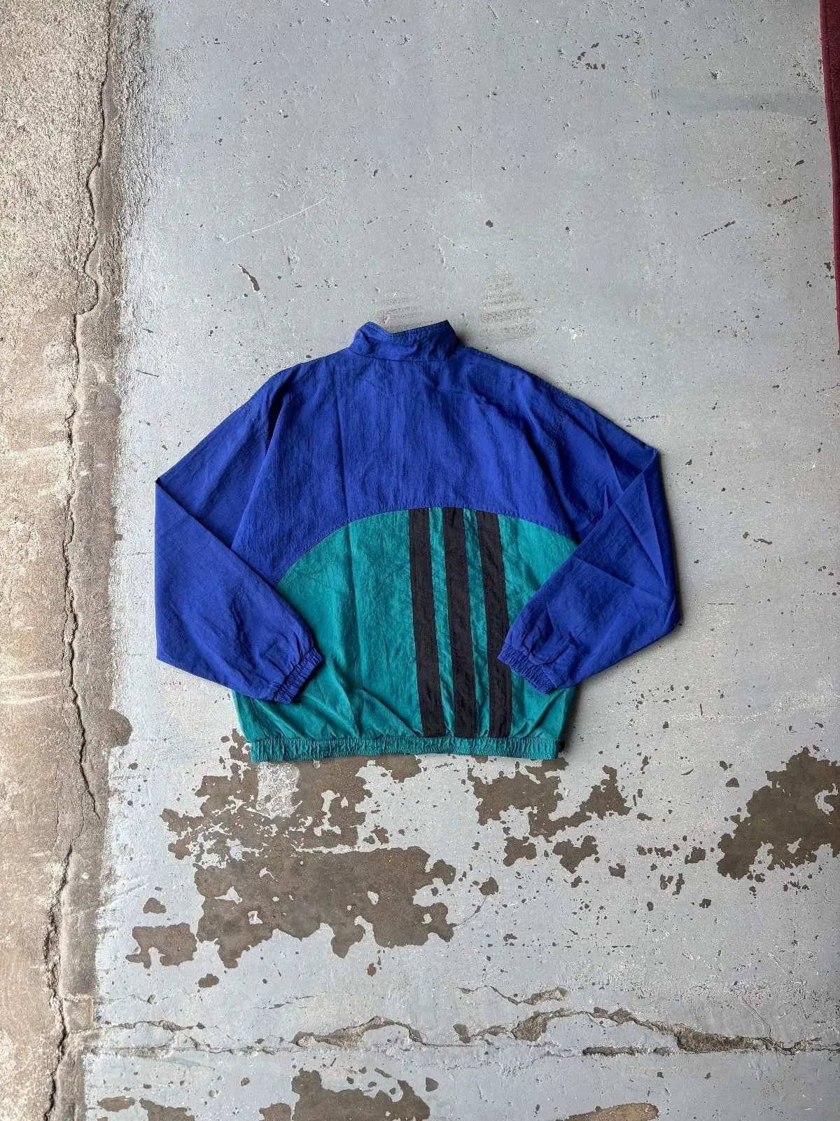 Vintage Adidas Colorblock Zip-Up Windbreaker Jacket