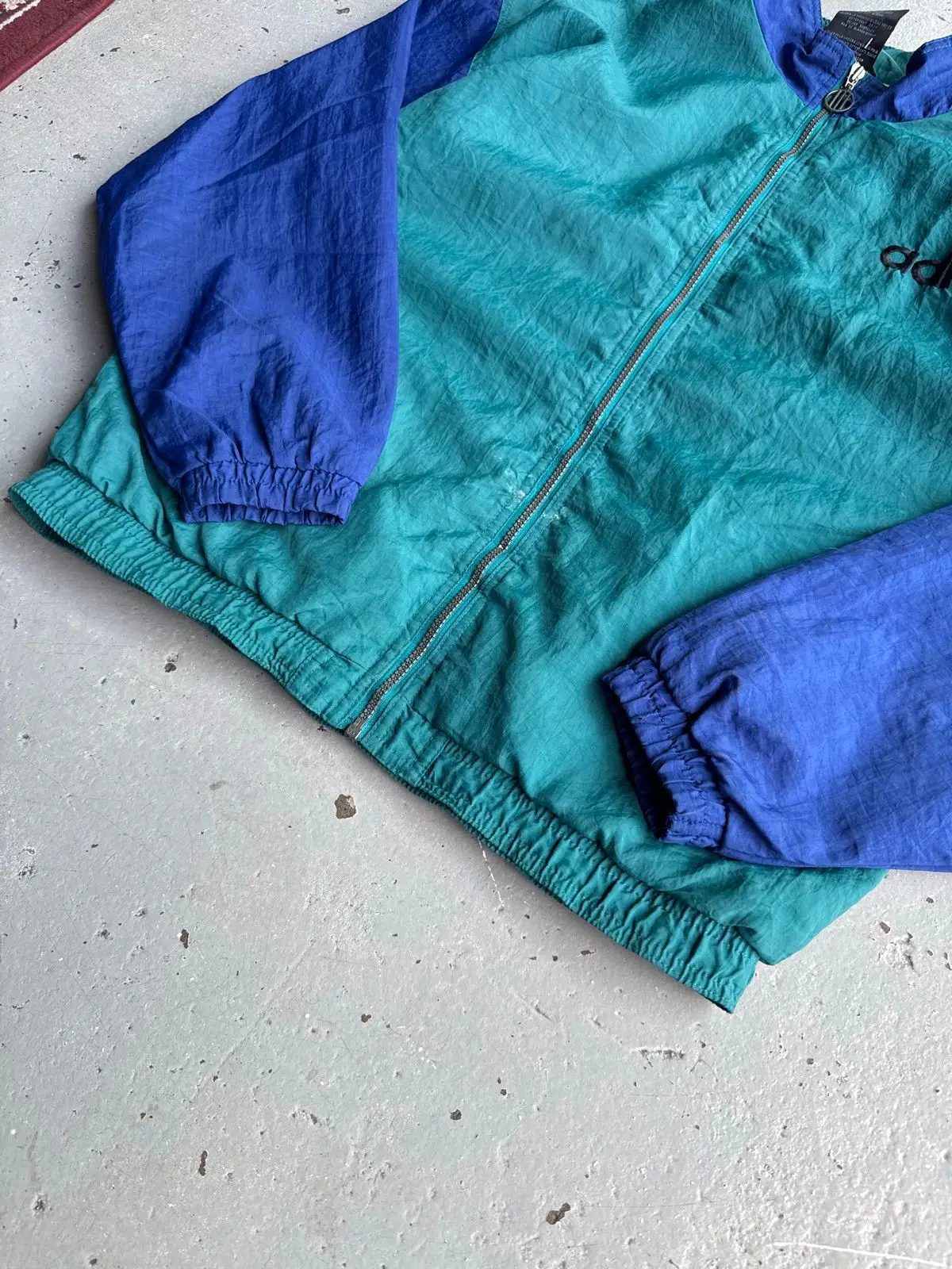 Vintage Adidas Colorblock Zip-Up Windbreaker Jacket