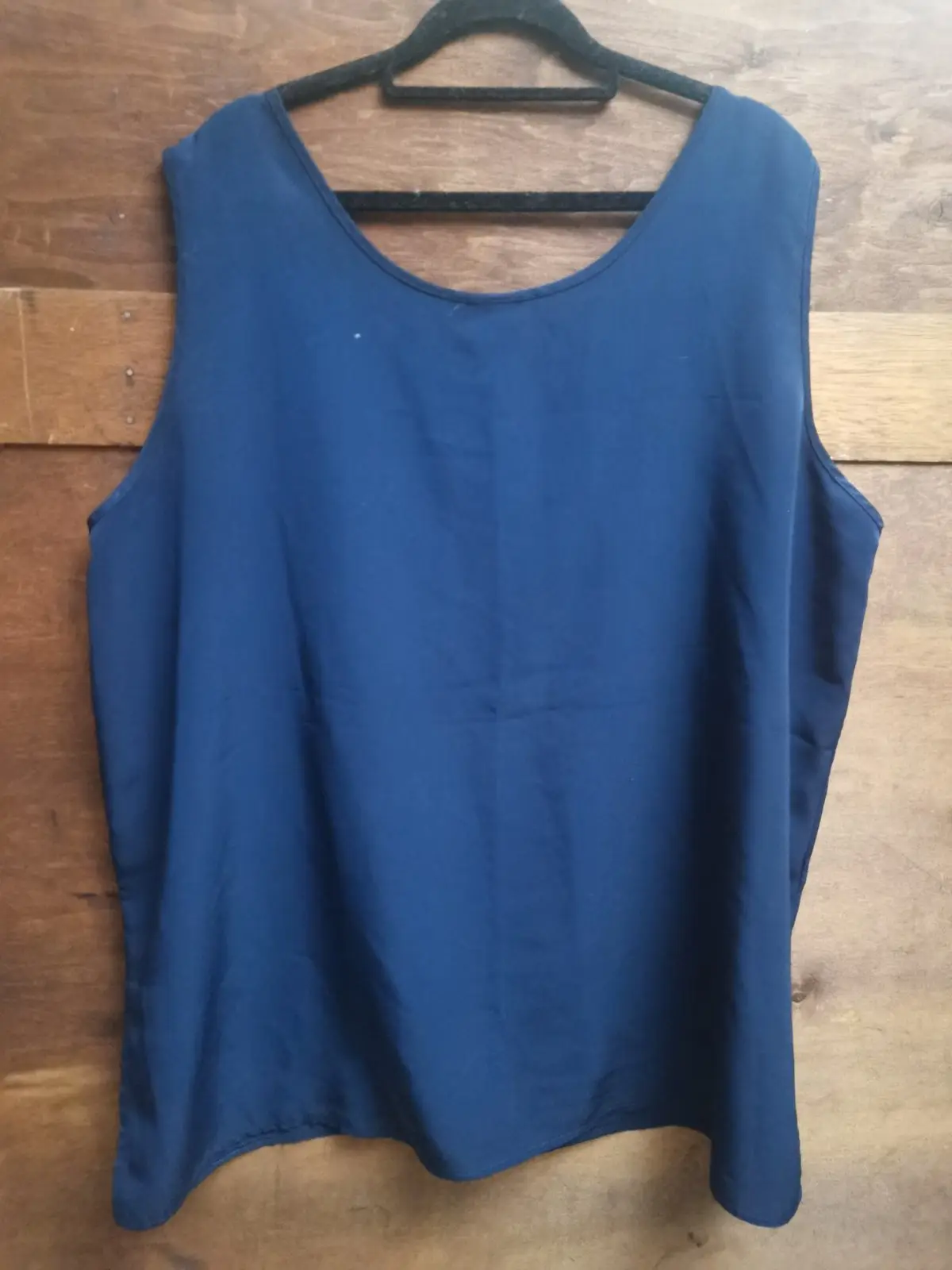 René Taylor at Miladys Navy Blue Sleeveless Top Size 46