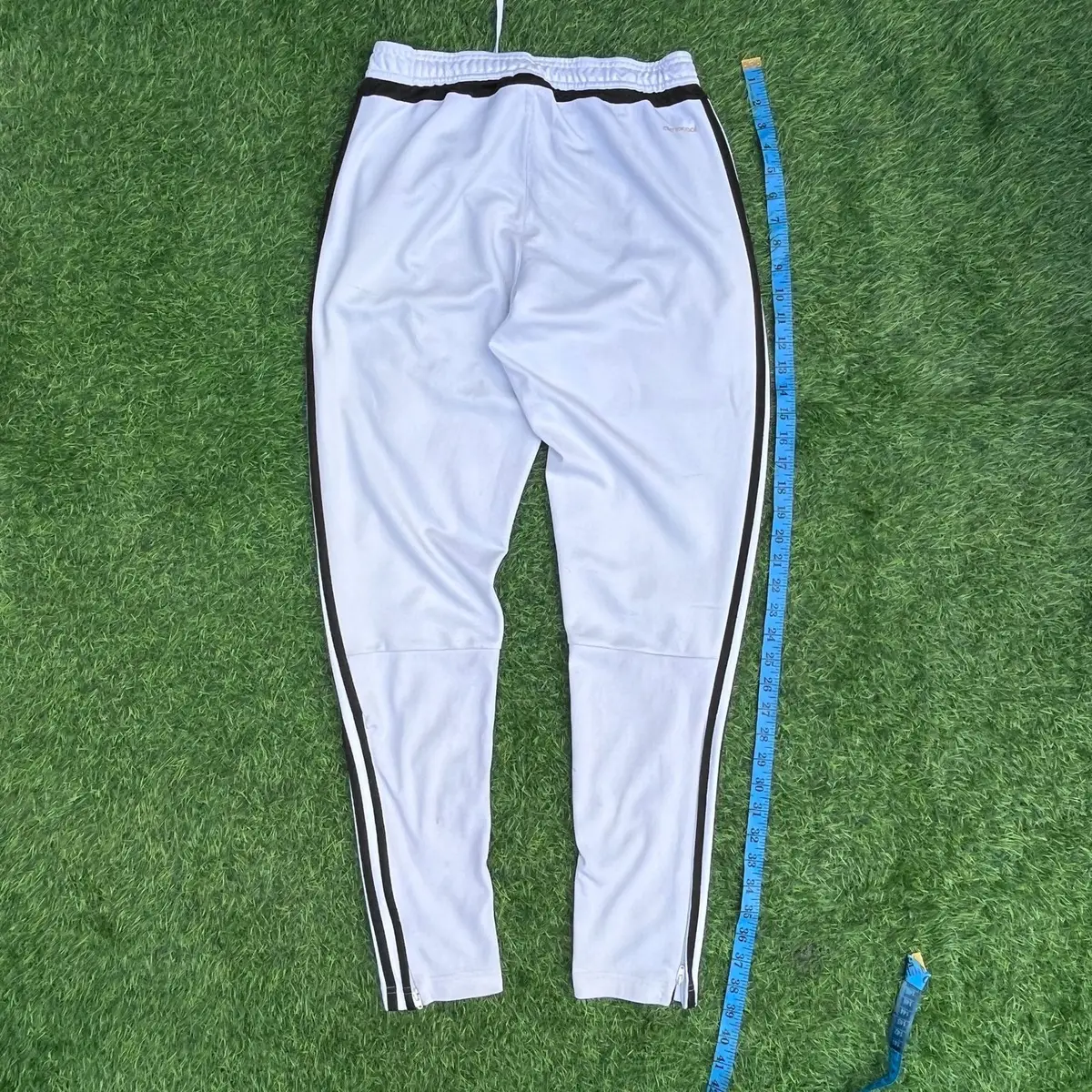 Adidas White Black 3-Stripes Track Pants