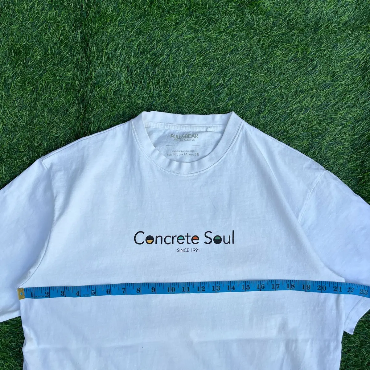 Pull & Bear Concrete Soul White T-Shirt M