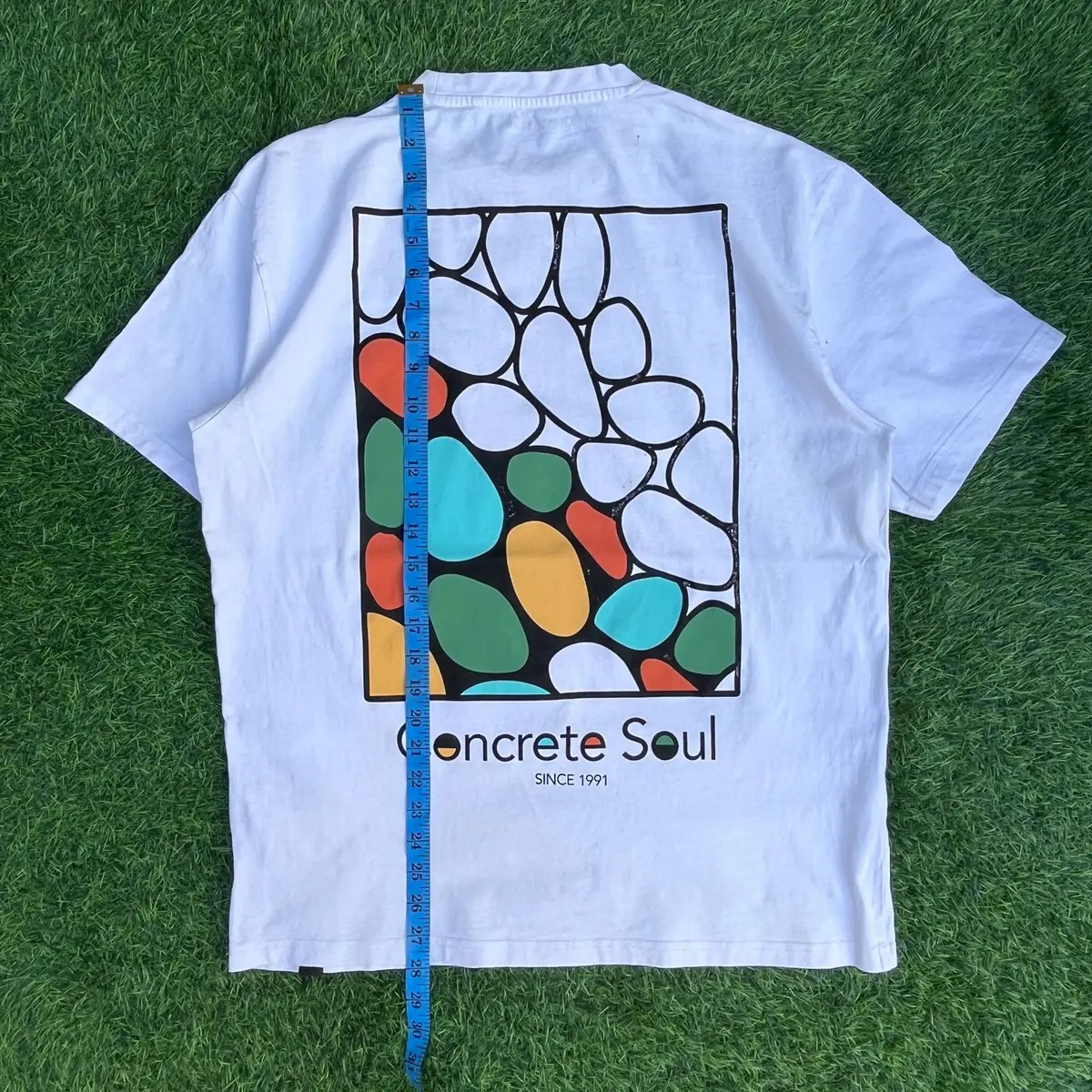 Pull & Bear Concrete Soul White T-Shirt M