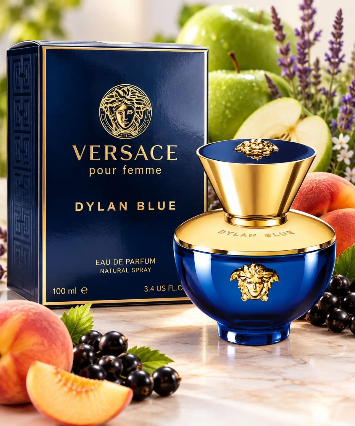Versace Dylan Blue Pour Femme Fragrance Bottle
