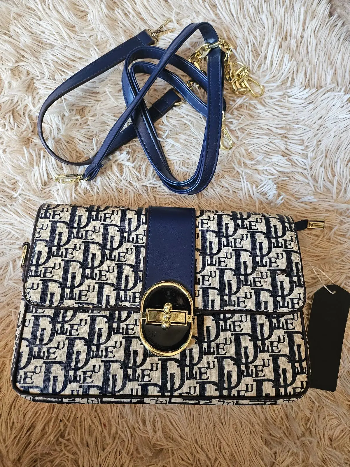 Monogram Pattern Handbag with Strap