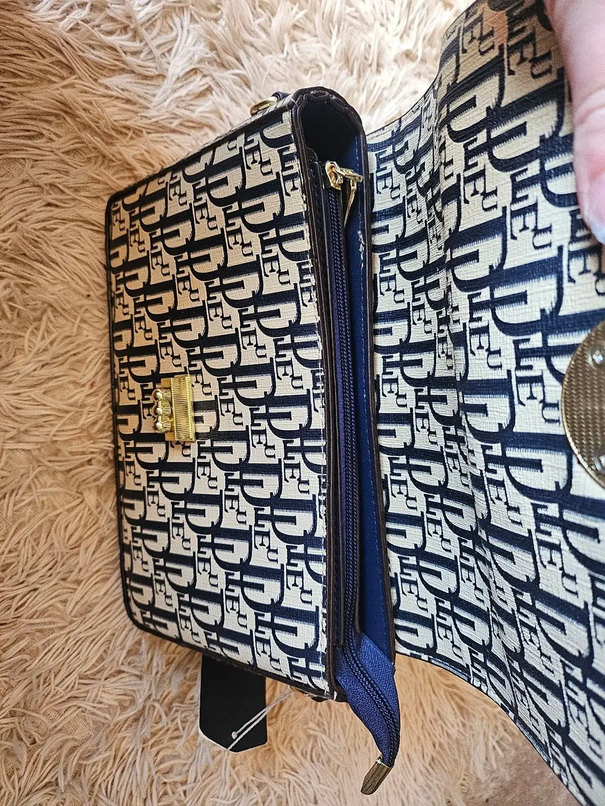 Monogram Pattern Handbag with Strap