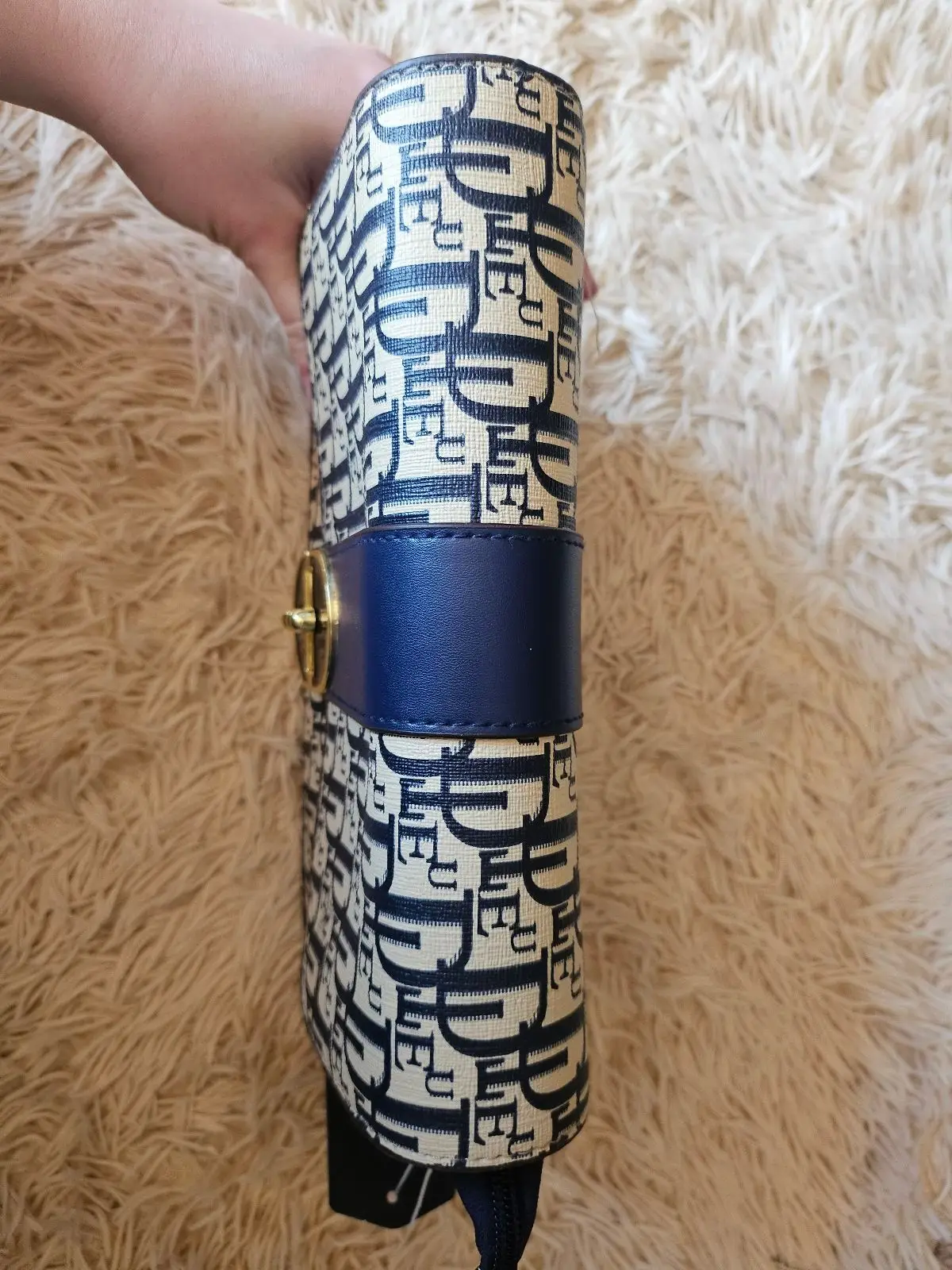 Monogram Pattern Handbag with Strap