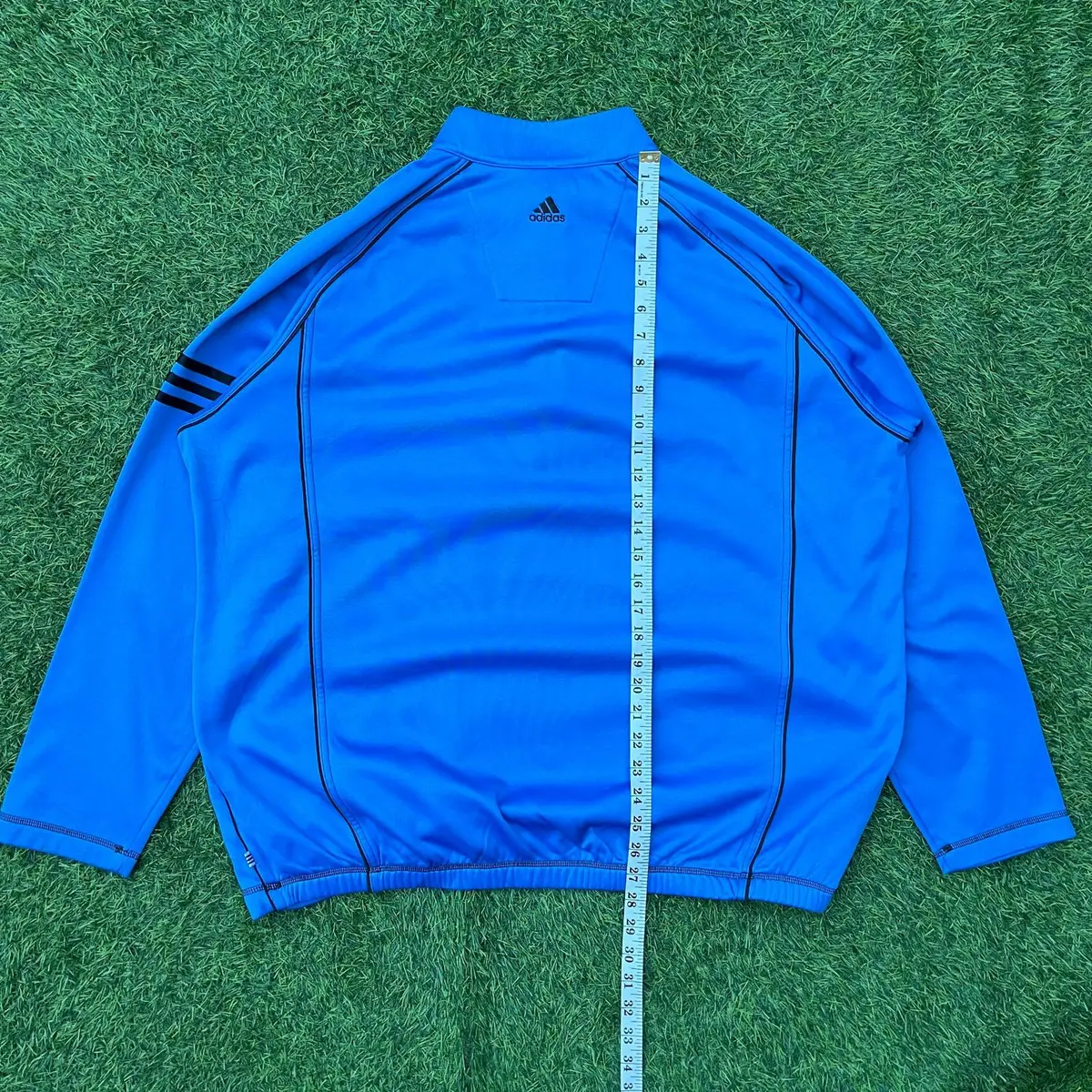 Adidas Blue 1/4-Zip Pullover