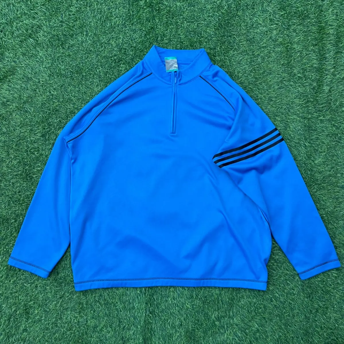Adidas Blue 1/4-Zip Pullover