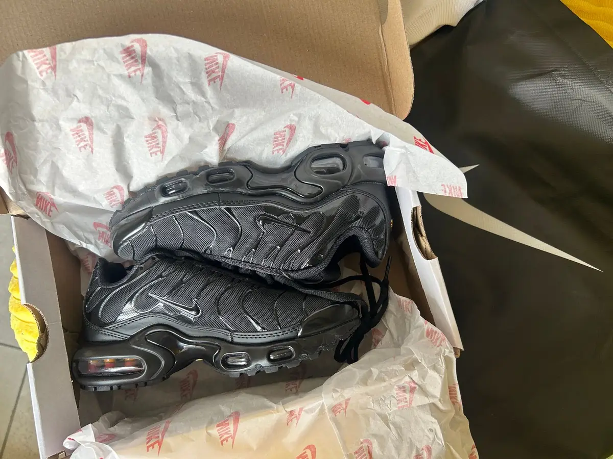 Nike Air Max Plus Black Sneakers with Box