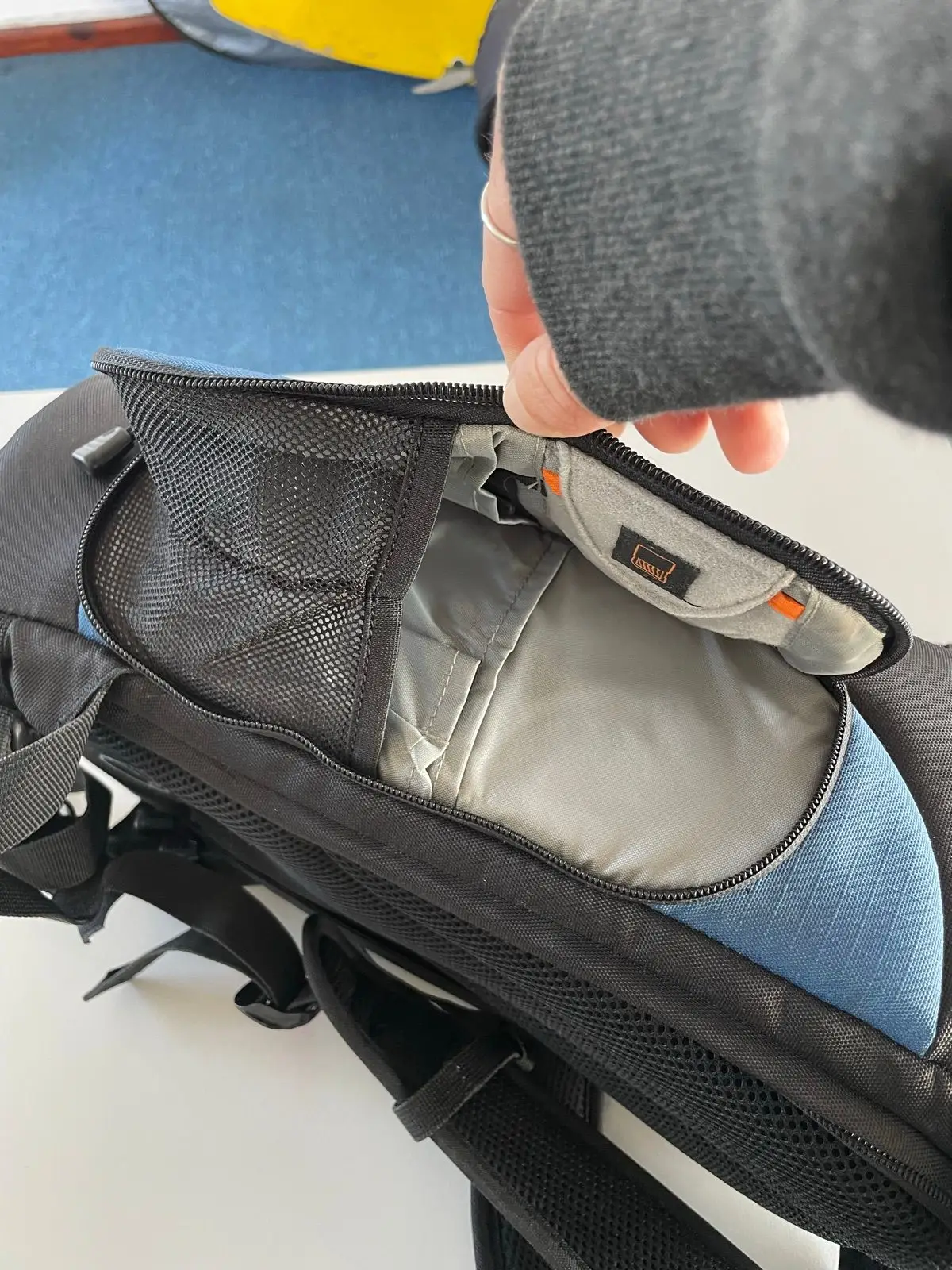 Lowepro Blue and Black Camera Bag