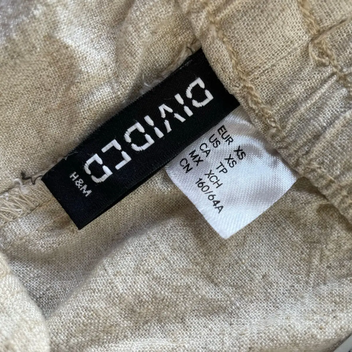 H&M Linen Low Waist Pants XS