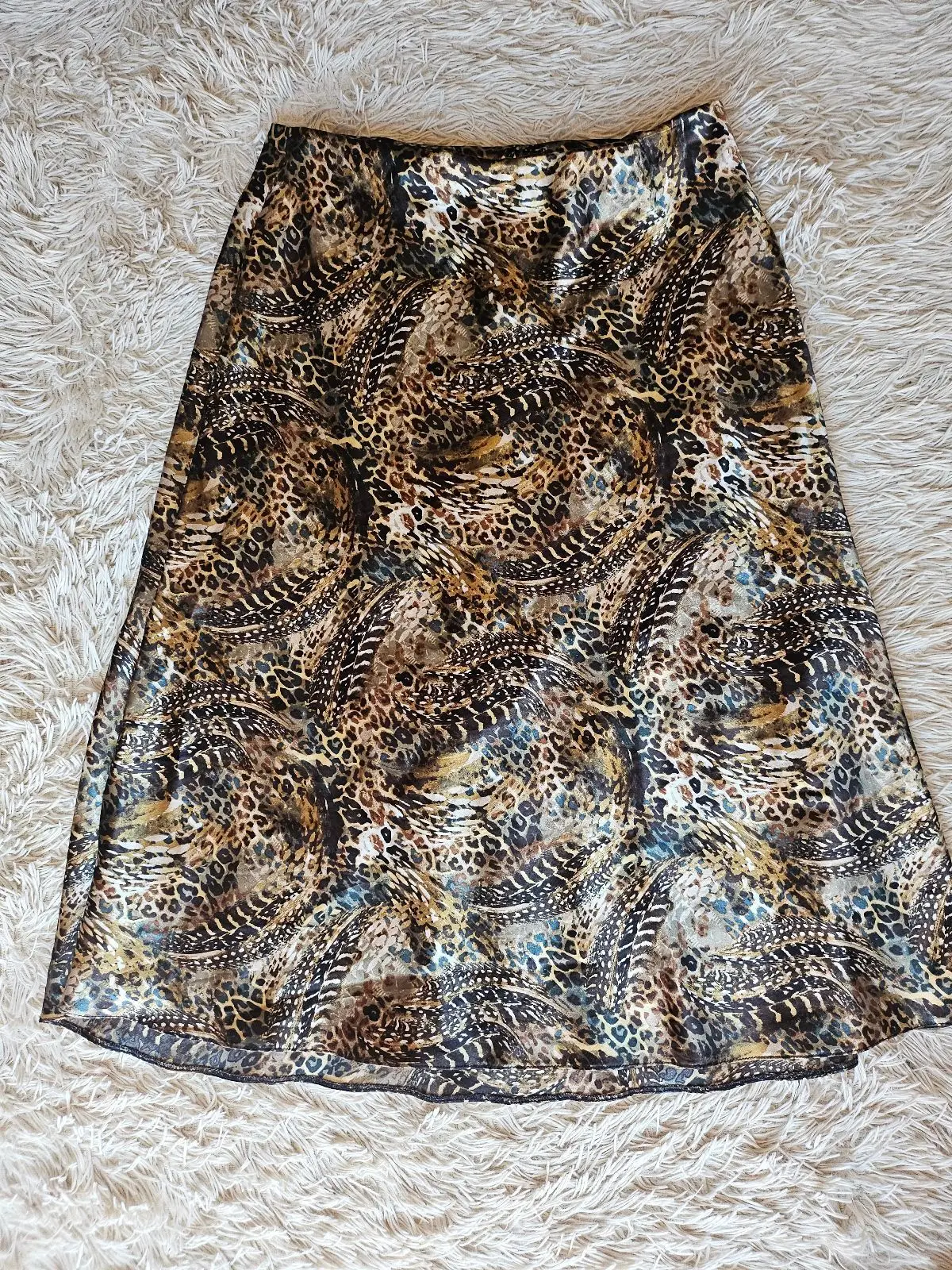 Foschini Animal Print Midi Skirt Medium