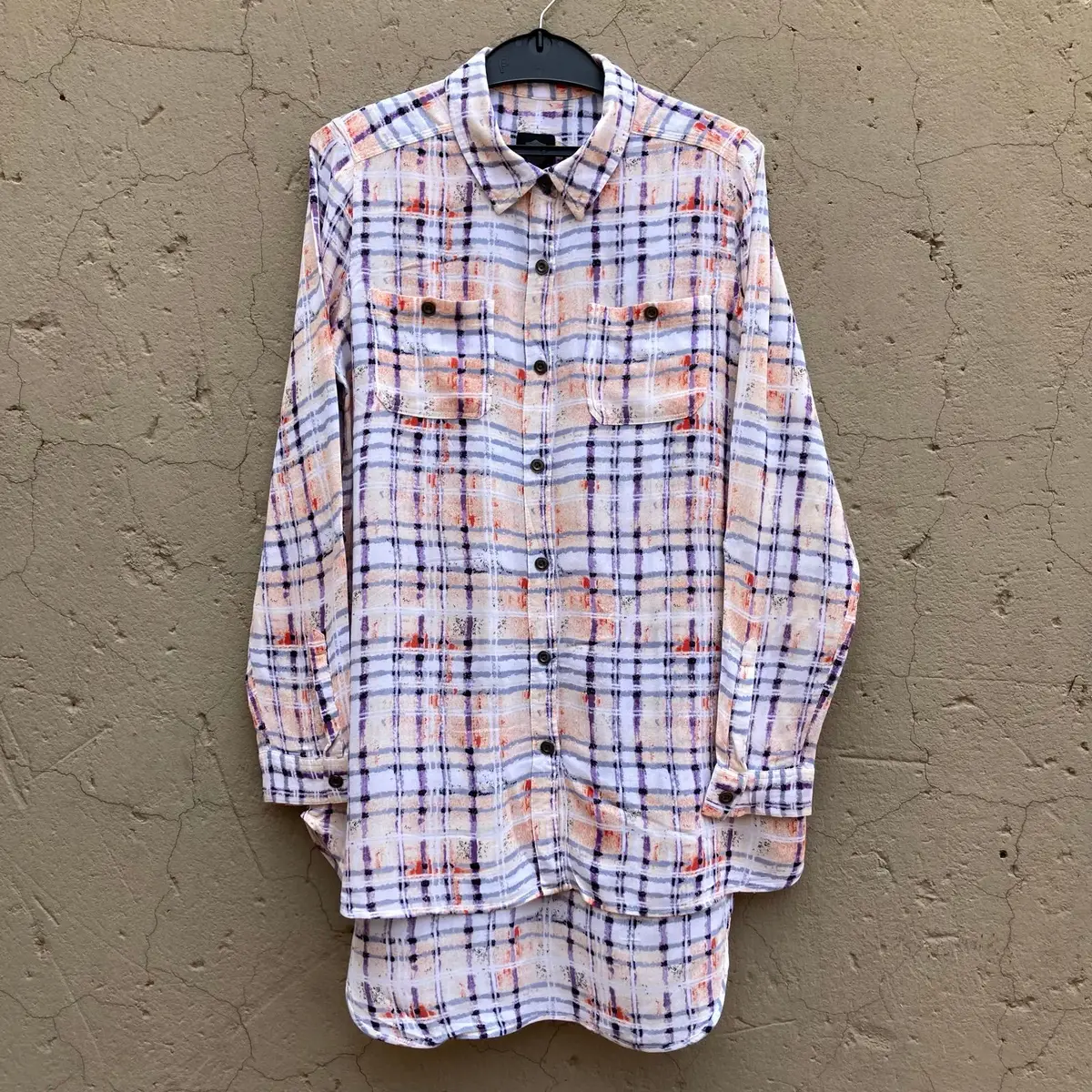 Harley Davidson Clothing Harley Davidson Plaid Long Sleeve Button-Down Tunic Shirt
