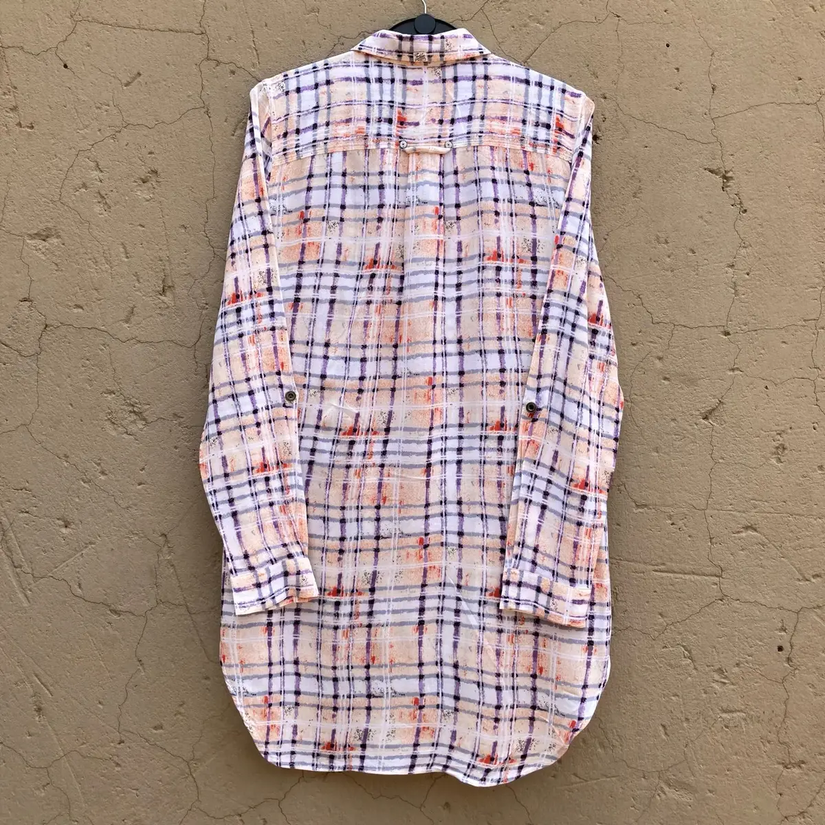 Harley Davidson Plaid Long Sleeve Button-Down Tunic Shirt