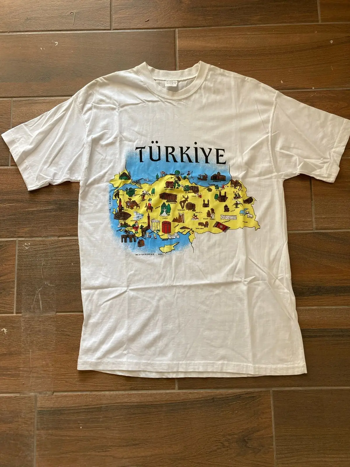 Turkiye Map Souvenir Graphic T-Shirt