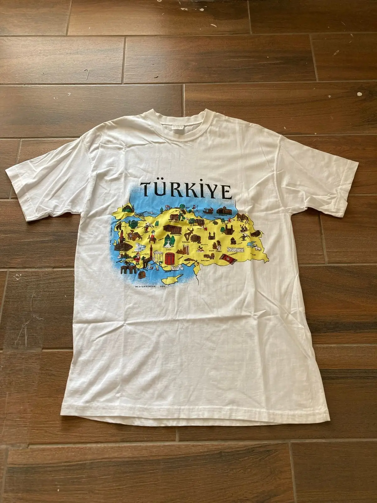 Turkiye Map Souvenir Graphic T-Shirt