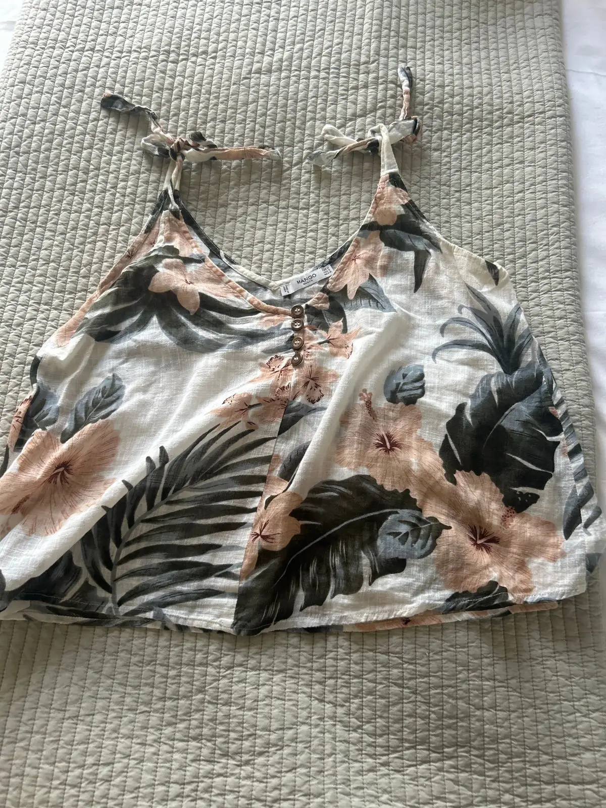 Mango Floral Print Camisole Top Small