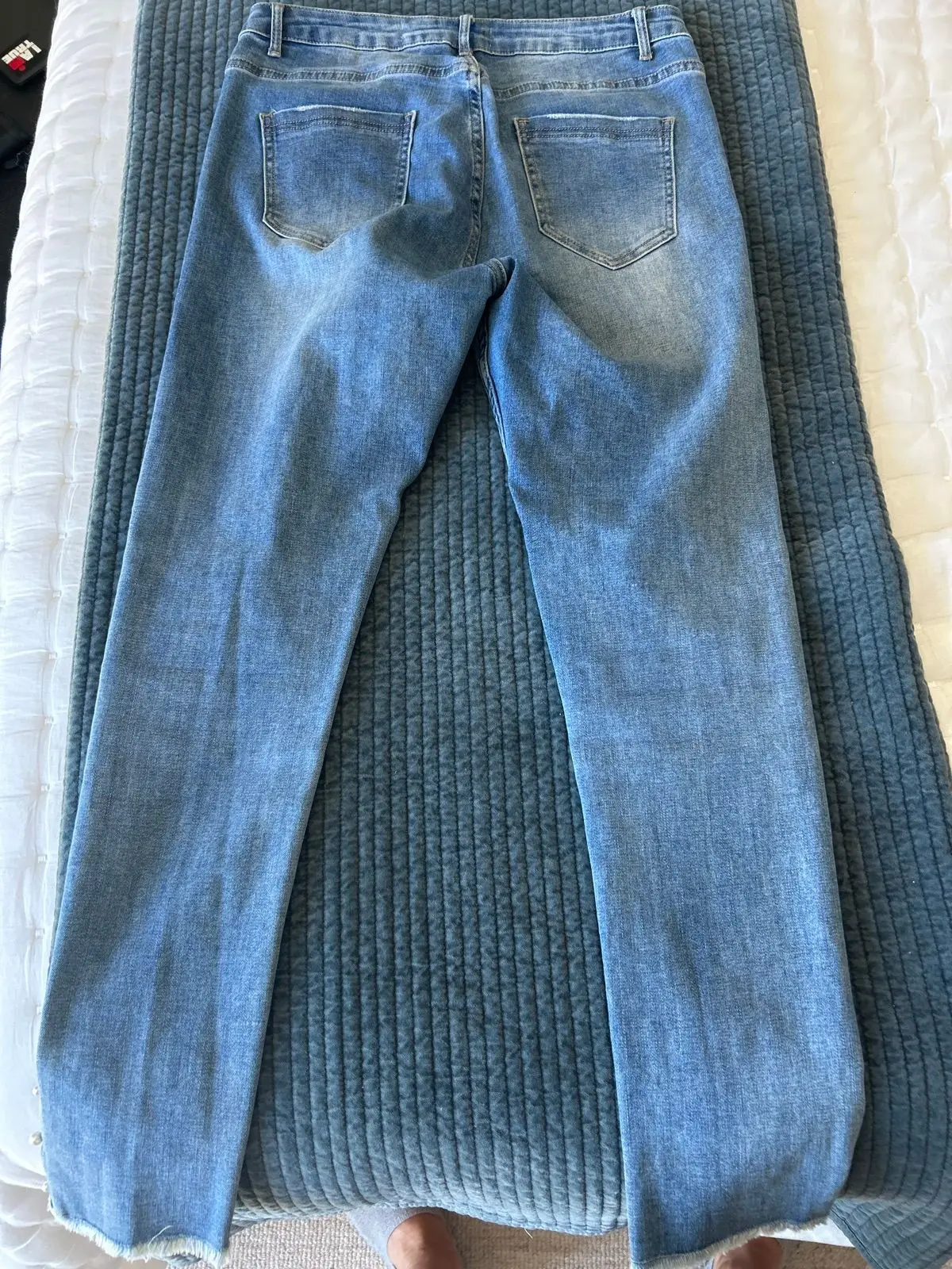 NEWS Skinny Distressed Blue Jeans Size 12