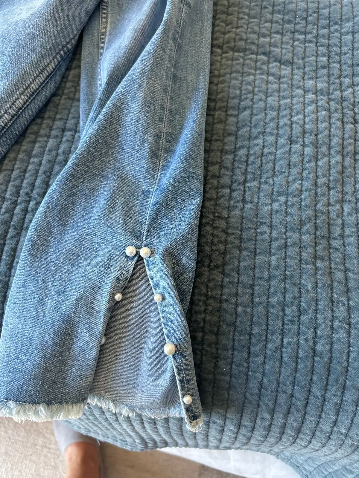 NEWS Skinny Distressed Blue Jeans Size 12