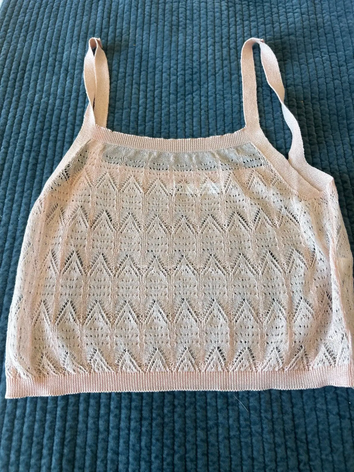 Zara Pink Knit Sleeveless Top