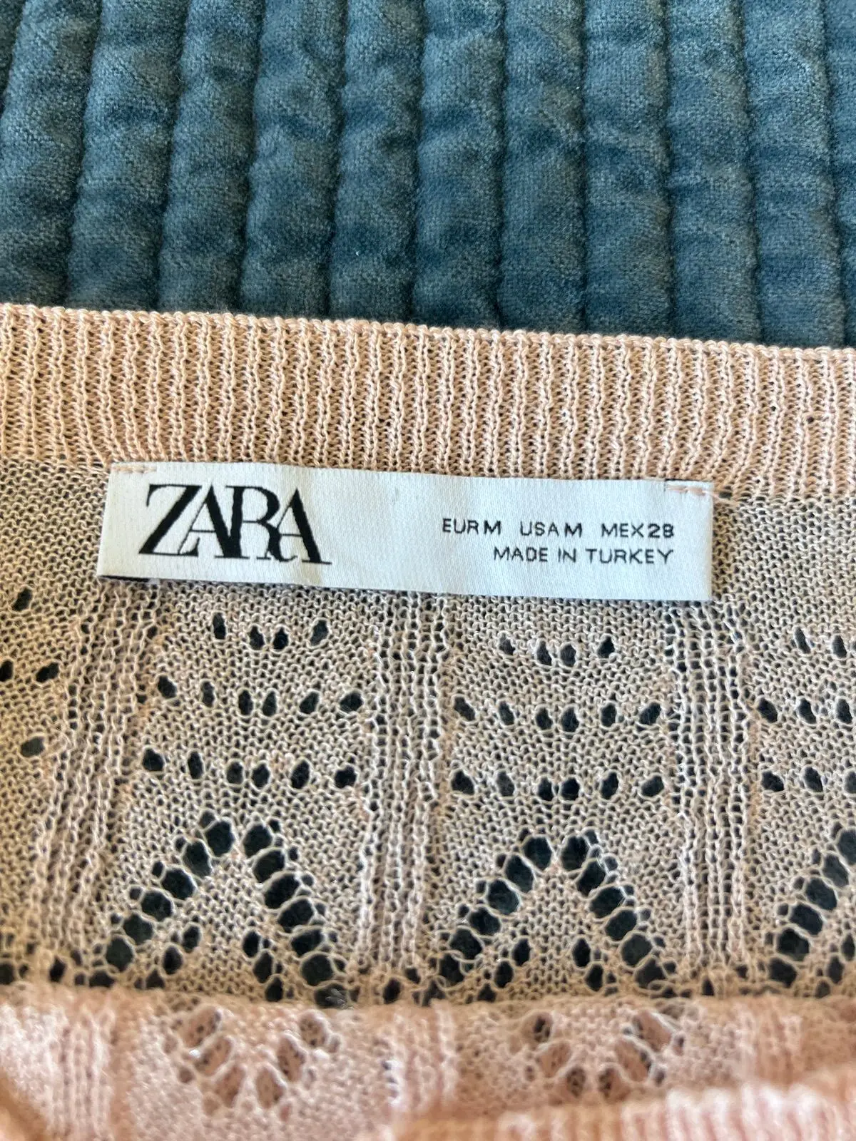 Zara Pink Knit Sleeveless Top
