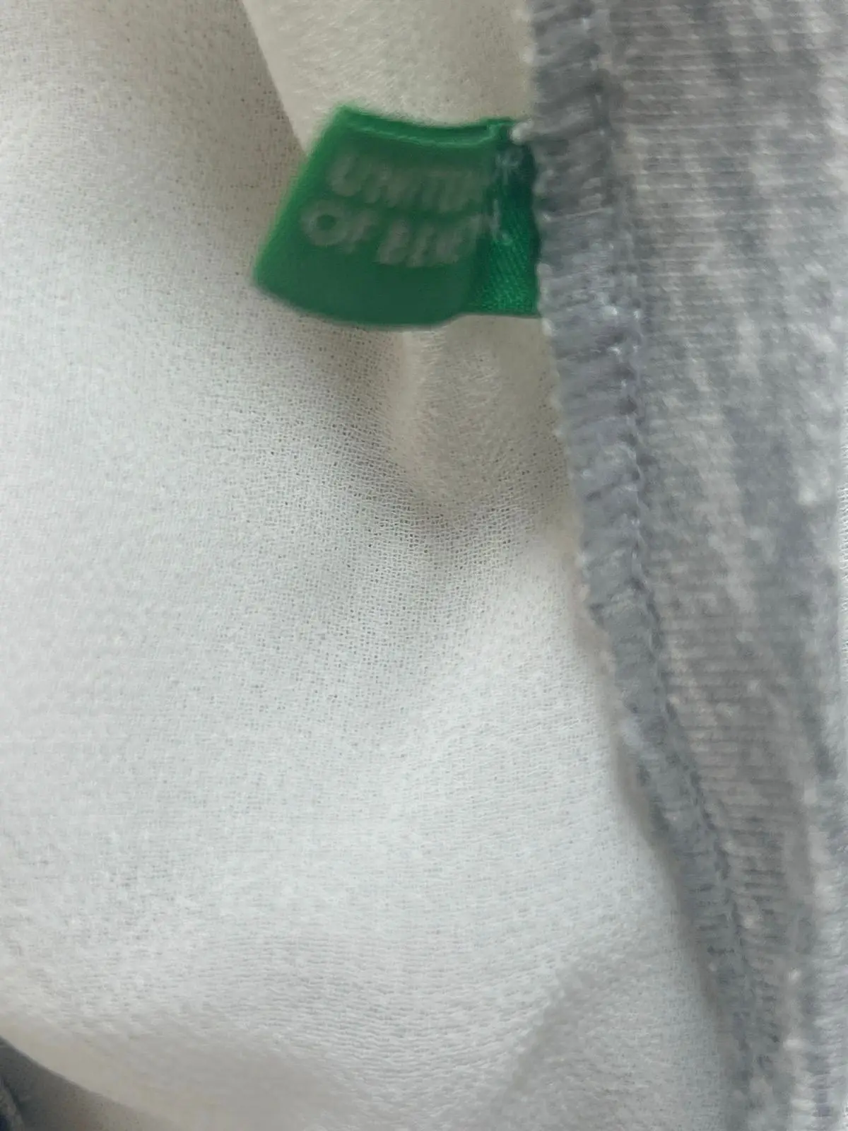 Benetton Grey and White Short Sleeve Jumpsuit
