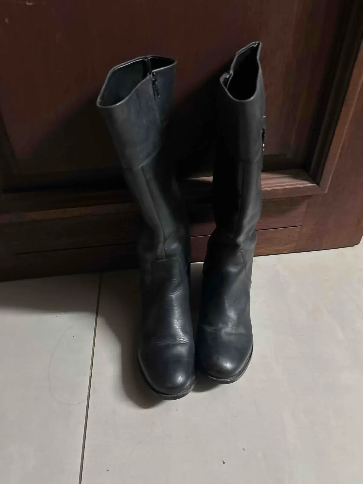 Black Knee-High Boots