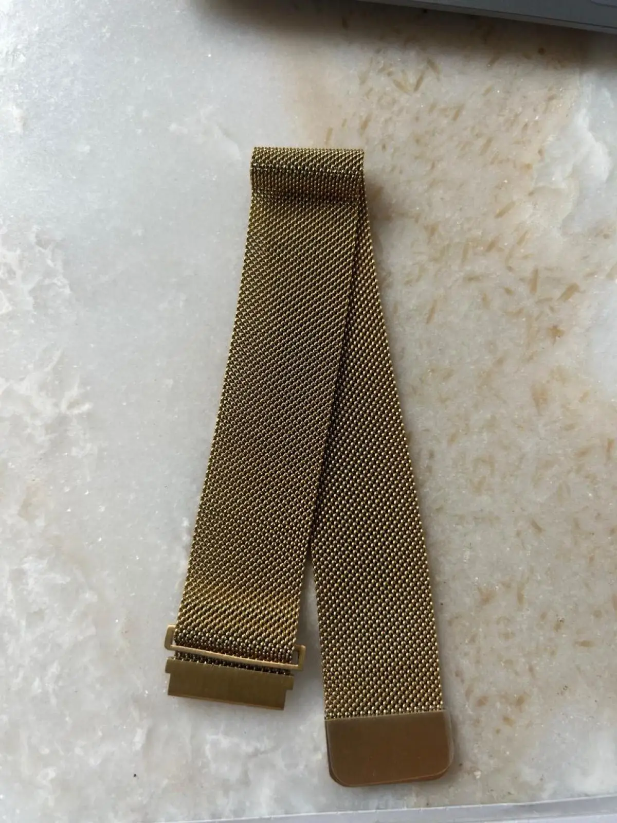 Gold-Tone Mesh Watch Strap